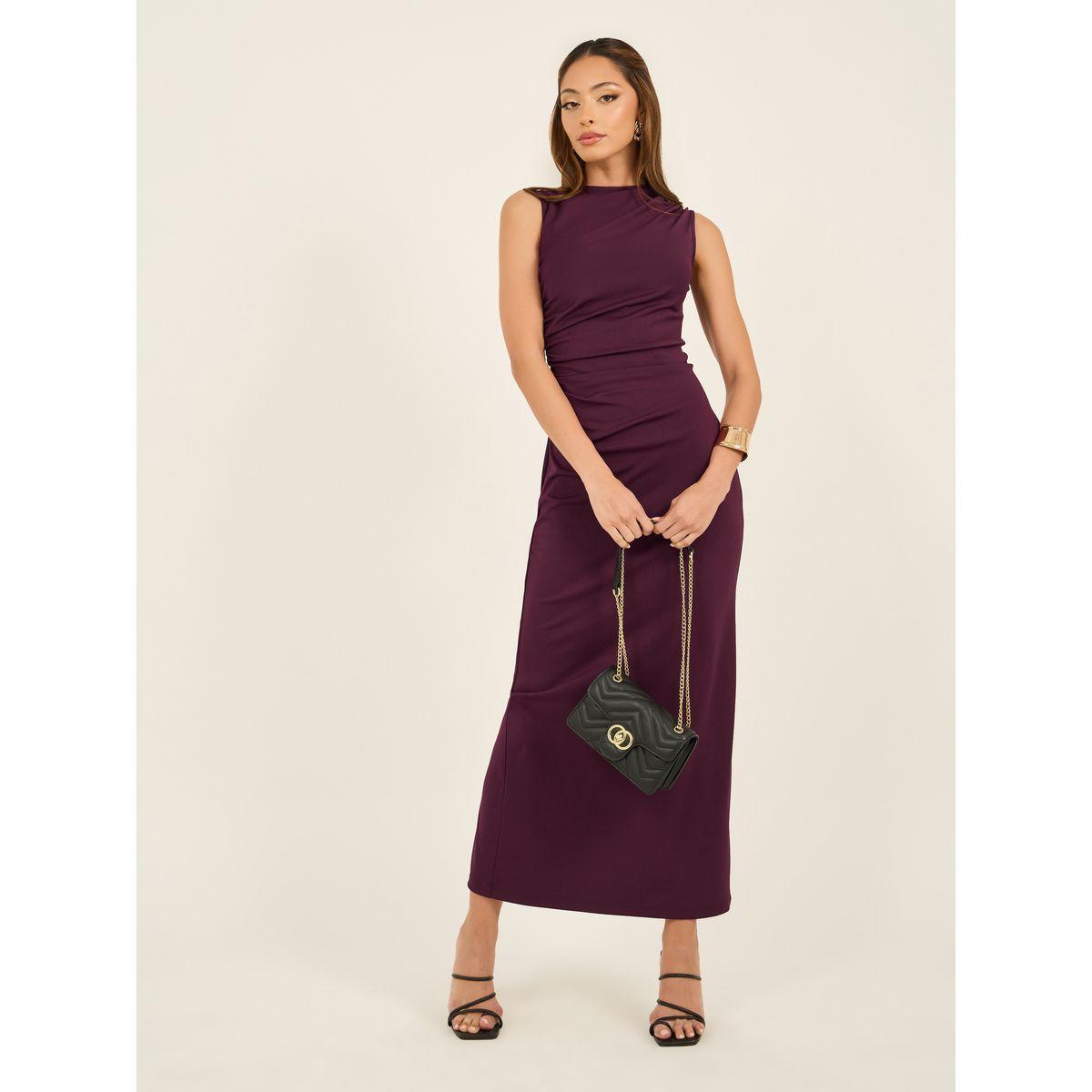 Plain Sleeveless Sheath Maxi Dress-women-clothing-dresses-image-2