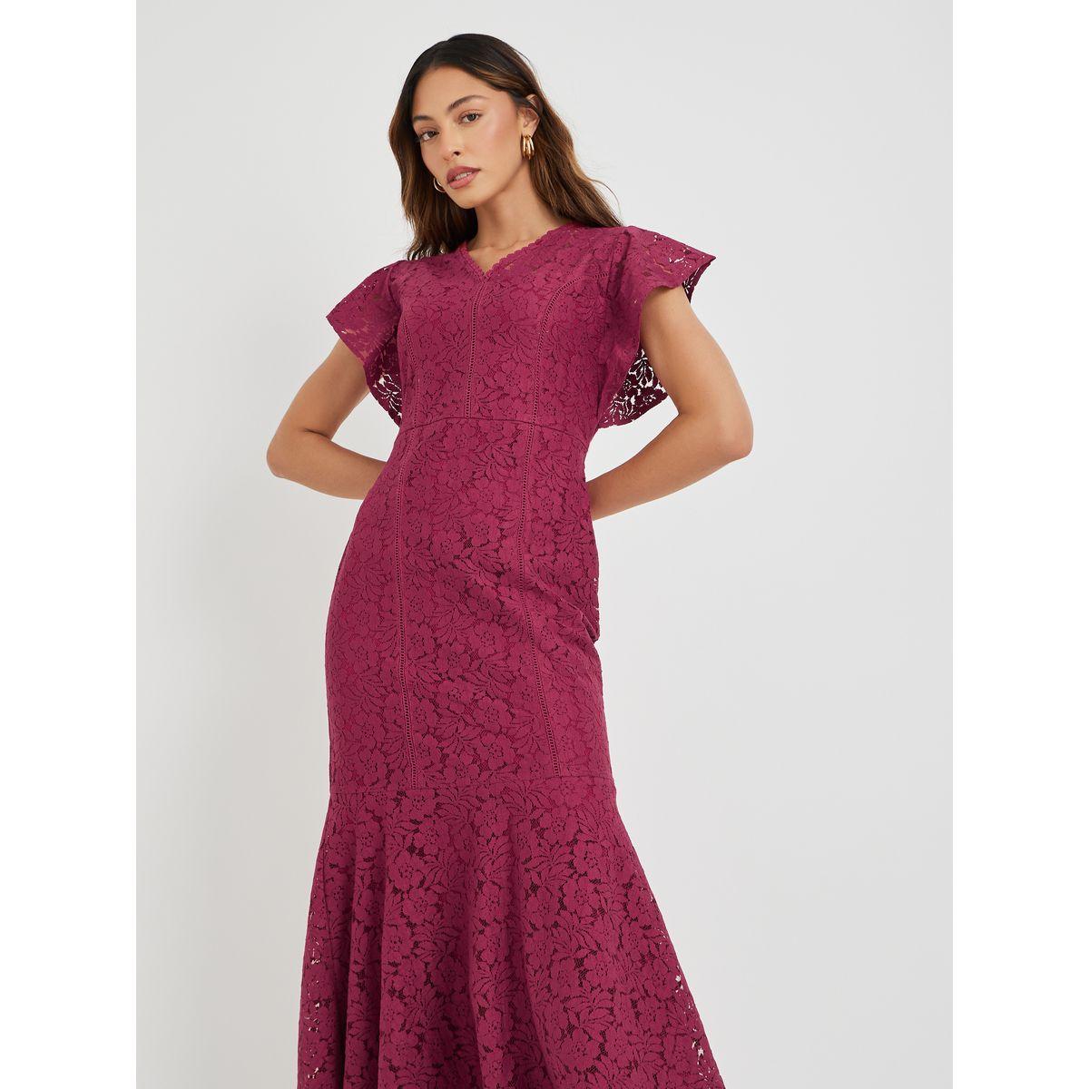 فستان طويل ميرميد بتفاصيل دانتيل-women-clothing-dresses-image-2