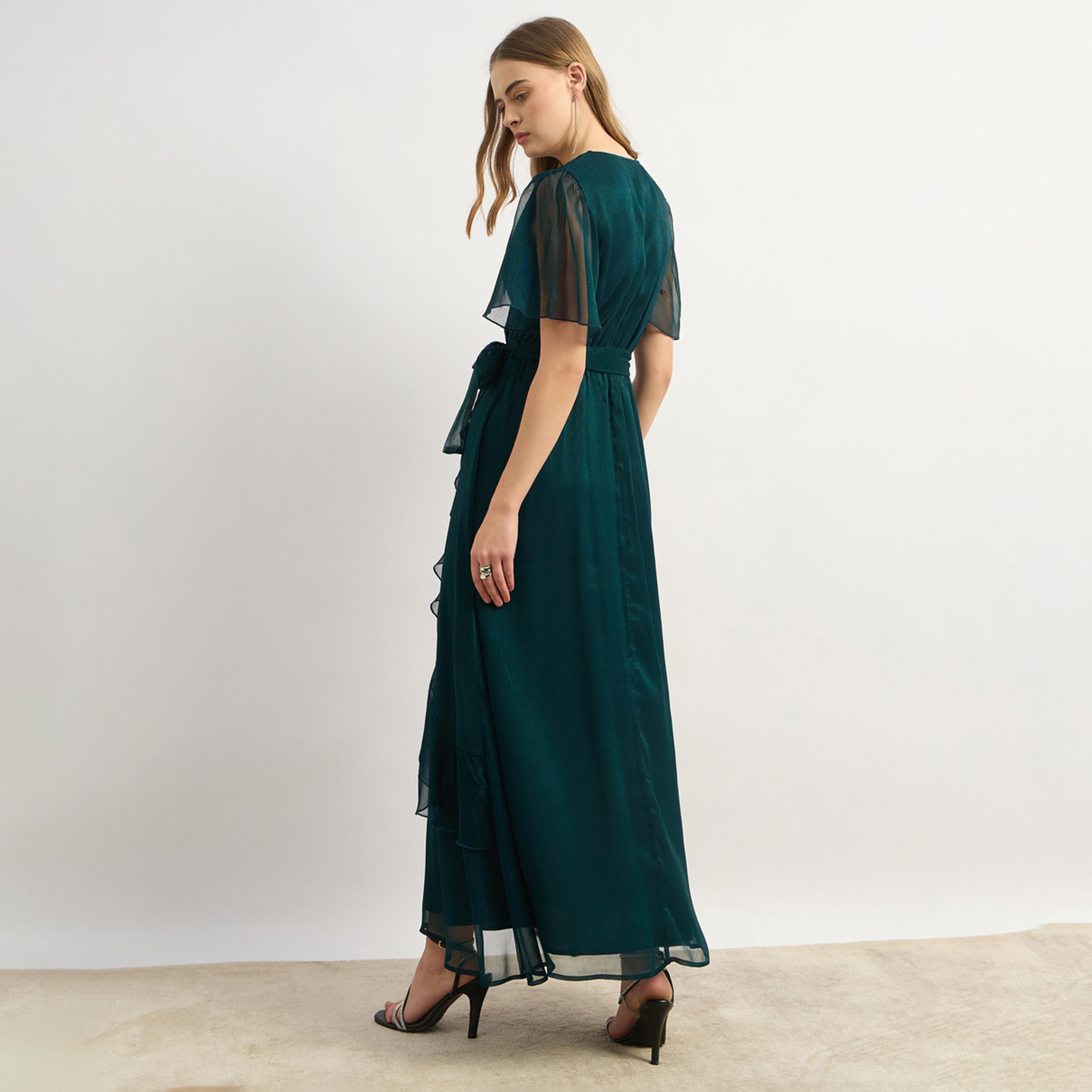 Styli Plain Half Sleeves Wrap Maxi Dress-women-clothing-dresses-image-5