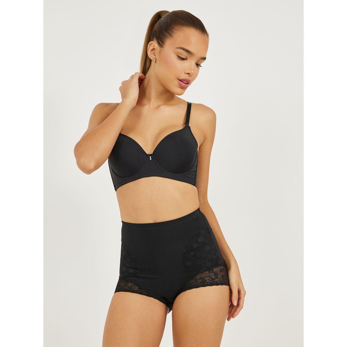 Styli Floral Lace Trim Insert Shaping Brief-women-clothing-lingerie-shapewear-image-1