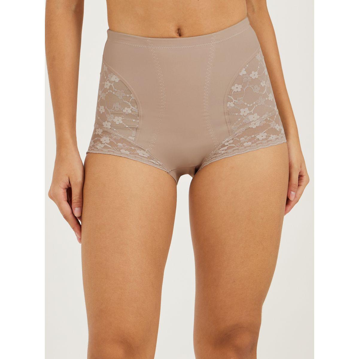Styli Floral Lace Trim Insert Shaping Brief-women-clothing-lingerie-shapewear-image-1