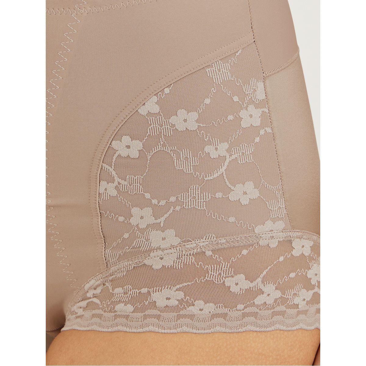 سروال داخلي لشد الجسم مزين بزهور دانتيل-women-clothing-lingerie-shapewear-image-2