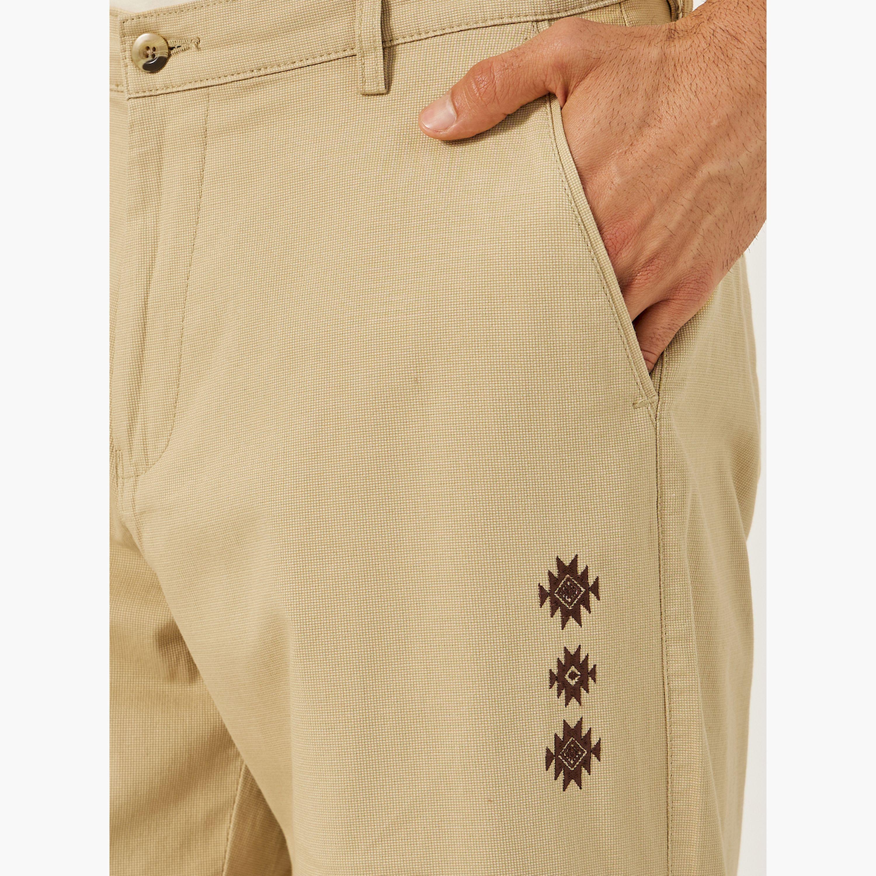 Styli Textured Mid Rise Chino Trousers-men-clothing-bottoms-trousersandchinos-trousers-image-3
