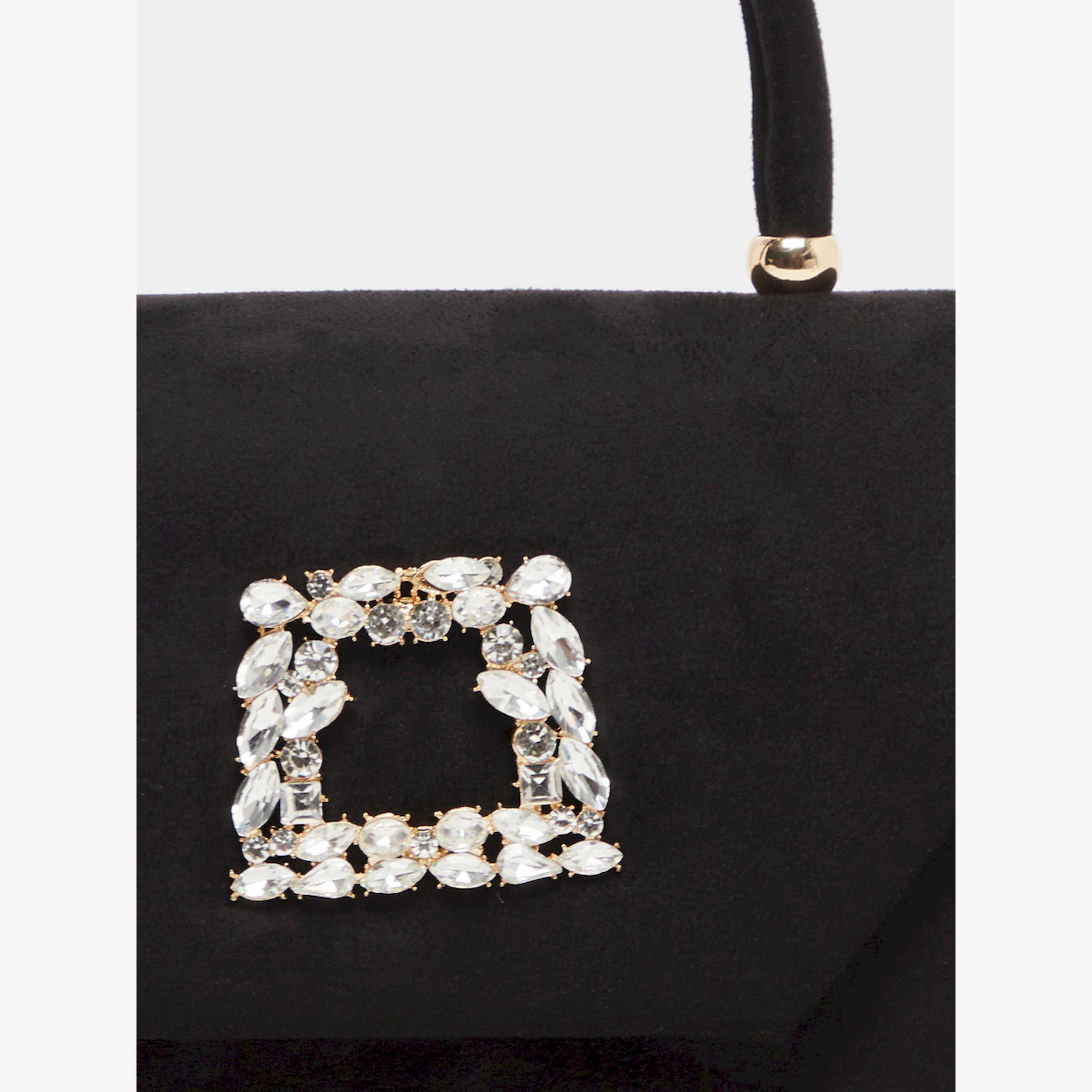 Styli Embellished Stone Handbag with Chain Strap-women-bagsandwallets-handbags-image-3