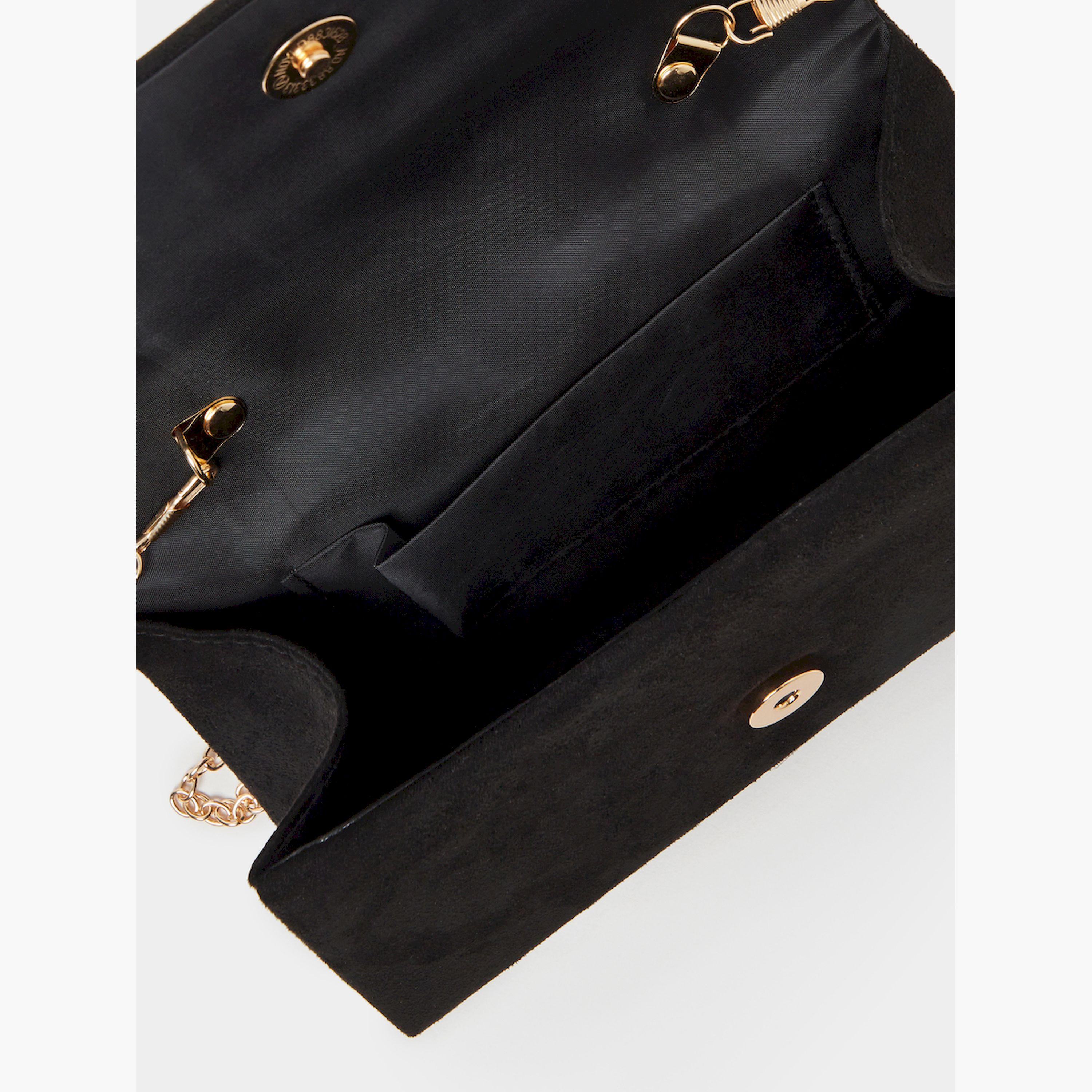 Styli Embellished Stone Handbag with Chain Strap-women-bagsandwallets-handbags-image-4