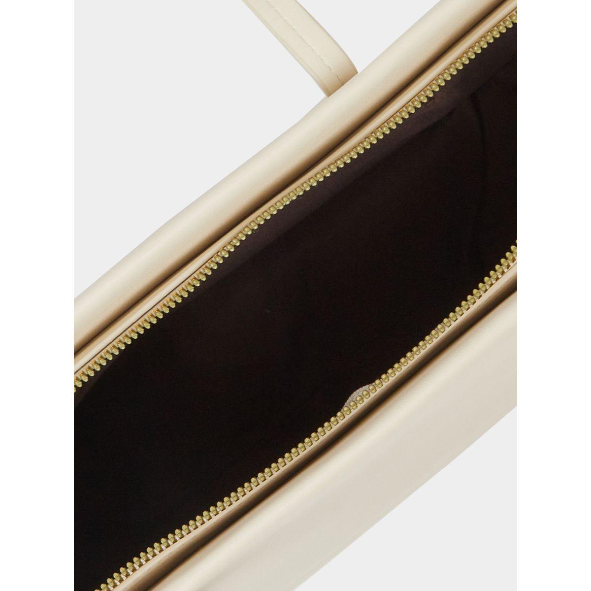 Styli Plain Tote Bag with Zip Closure-women-bagsandwallets-handbags-image-4