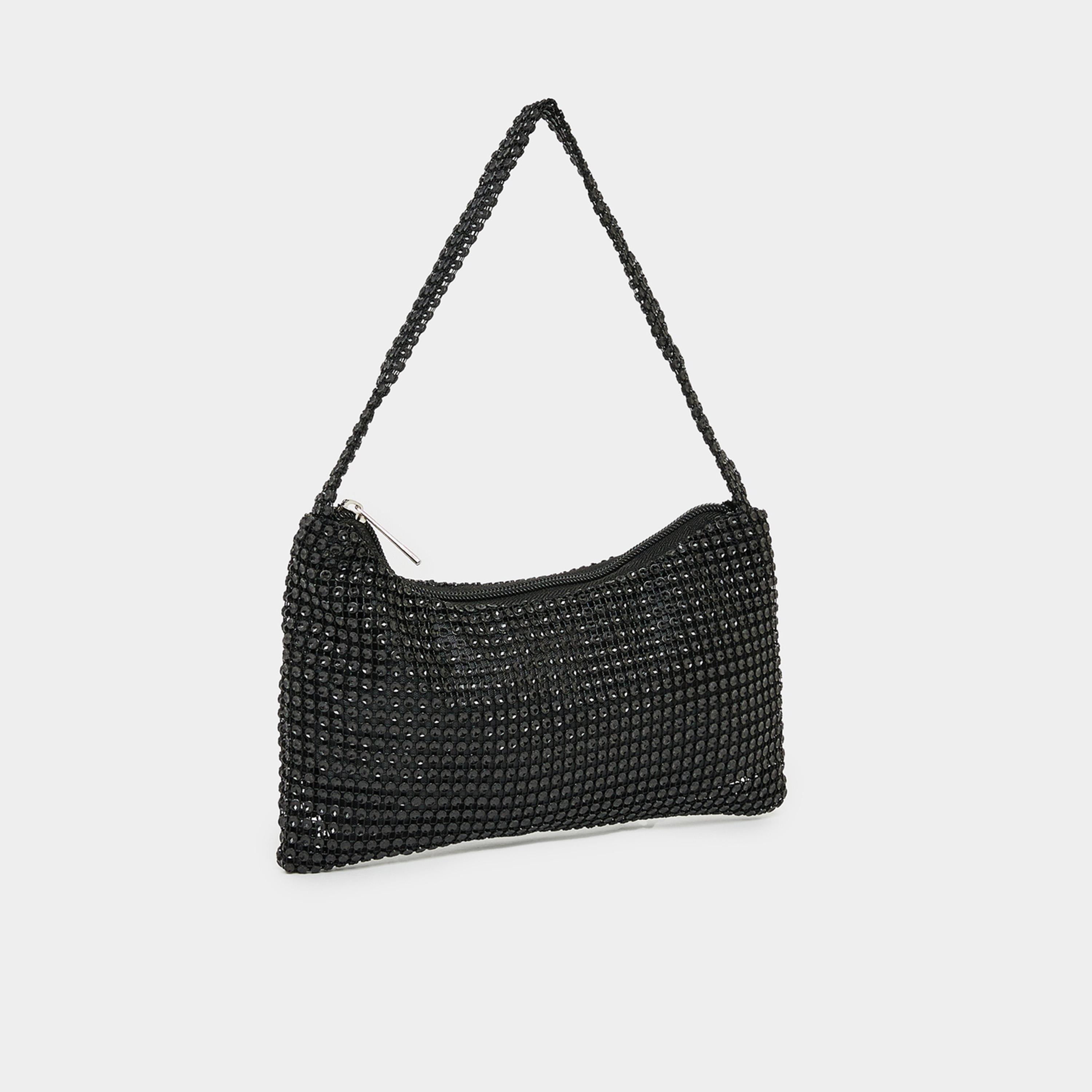Styli Embellished Shoulder Bag with Zip Closure-women-bagsandwallets-handbags-image-1