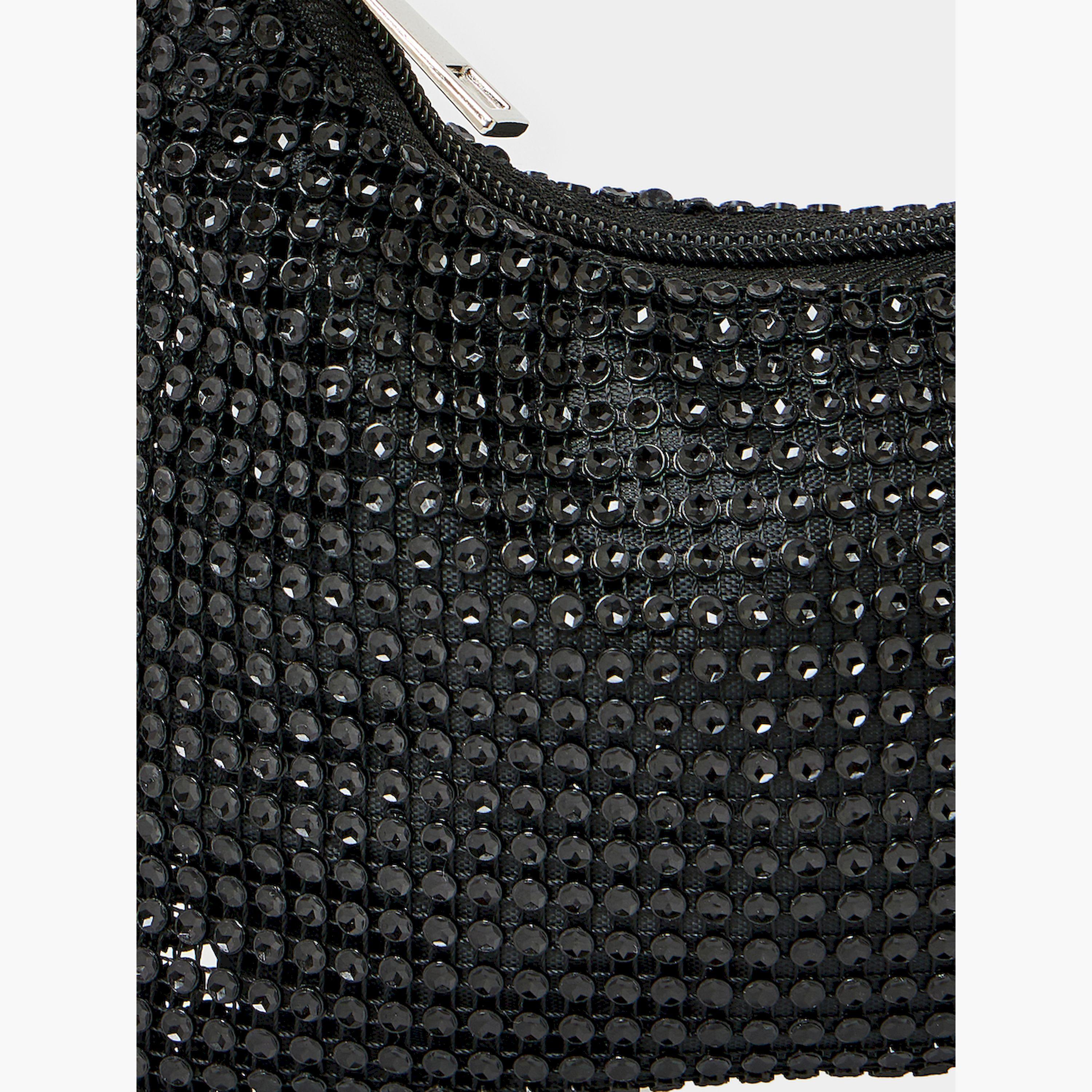 Styli Embellished Shoulder Bag with Zip Closure-women-bagsandwallets-handbags-image-2
