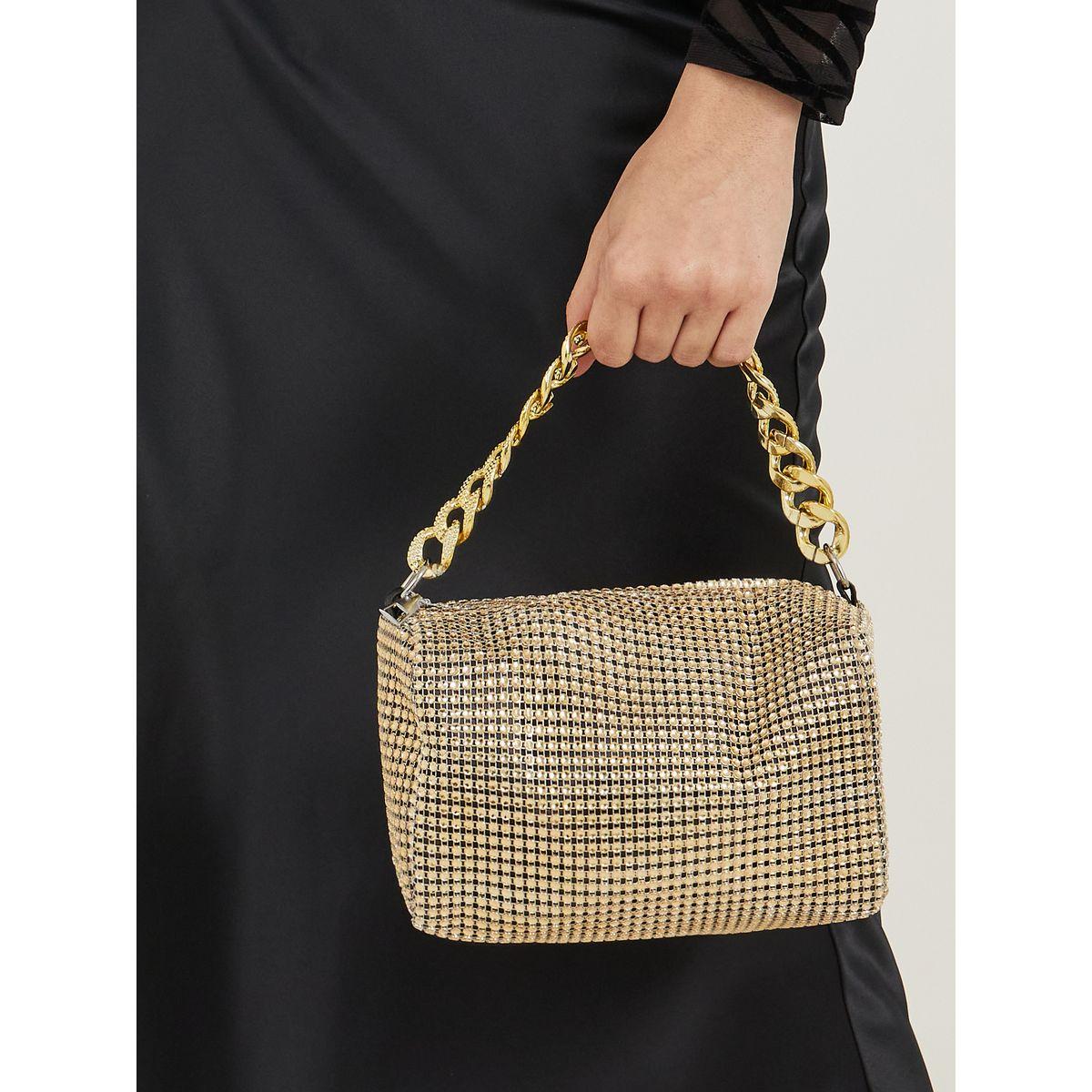 Chain Drop Embellished Handbag with Chain Strap-women-bagsandwallets-handbags-image-3