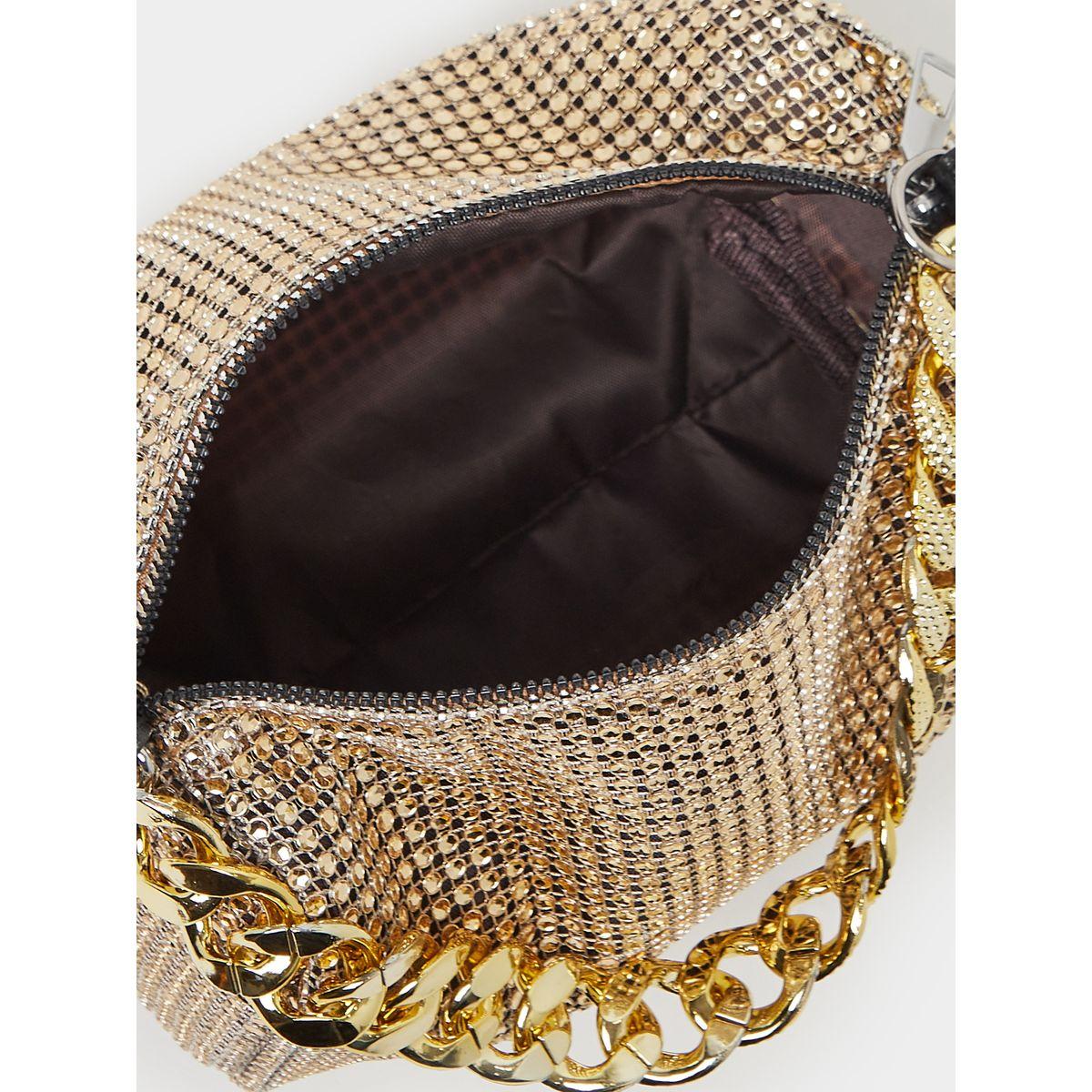 Chain Drop Embellished Handbag with Chain Strap-women-bagsandwallets-handbags-image-6