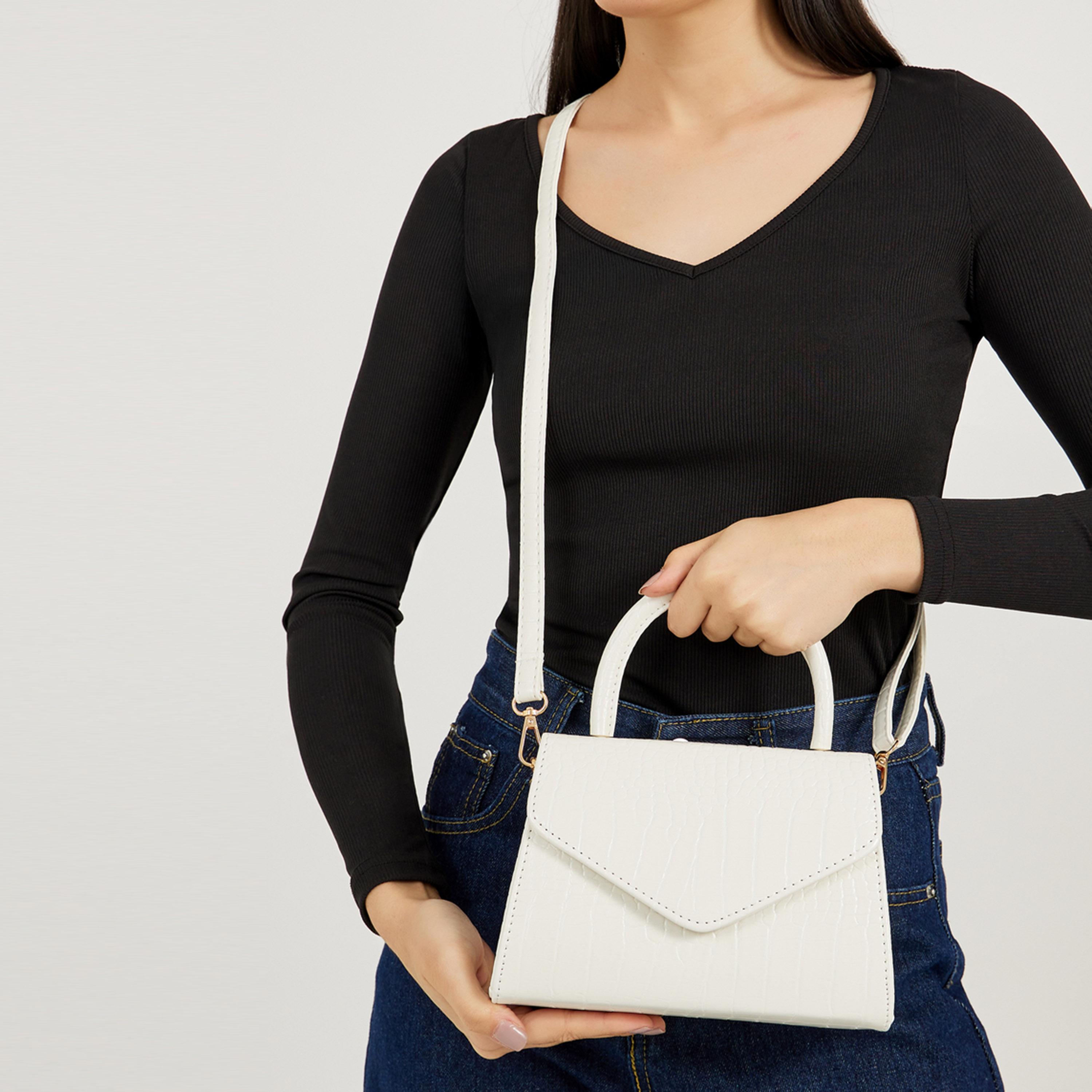 ستايلي - حقيبة يد ذات تصميم مزخرف مع حزام قابل للفصل-women-bagsandwallets-handbags-image-2