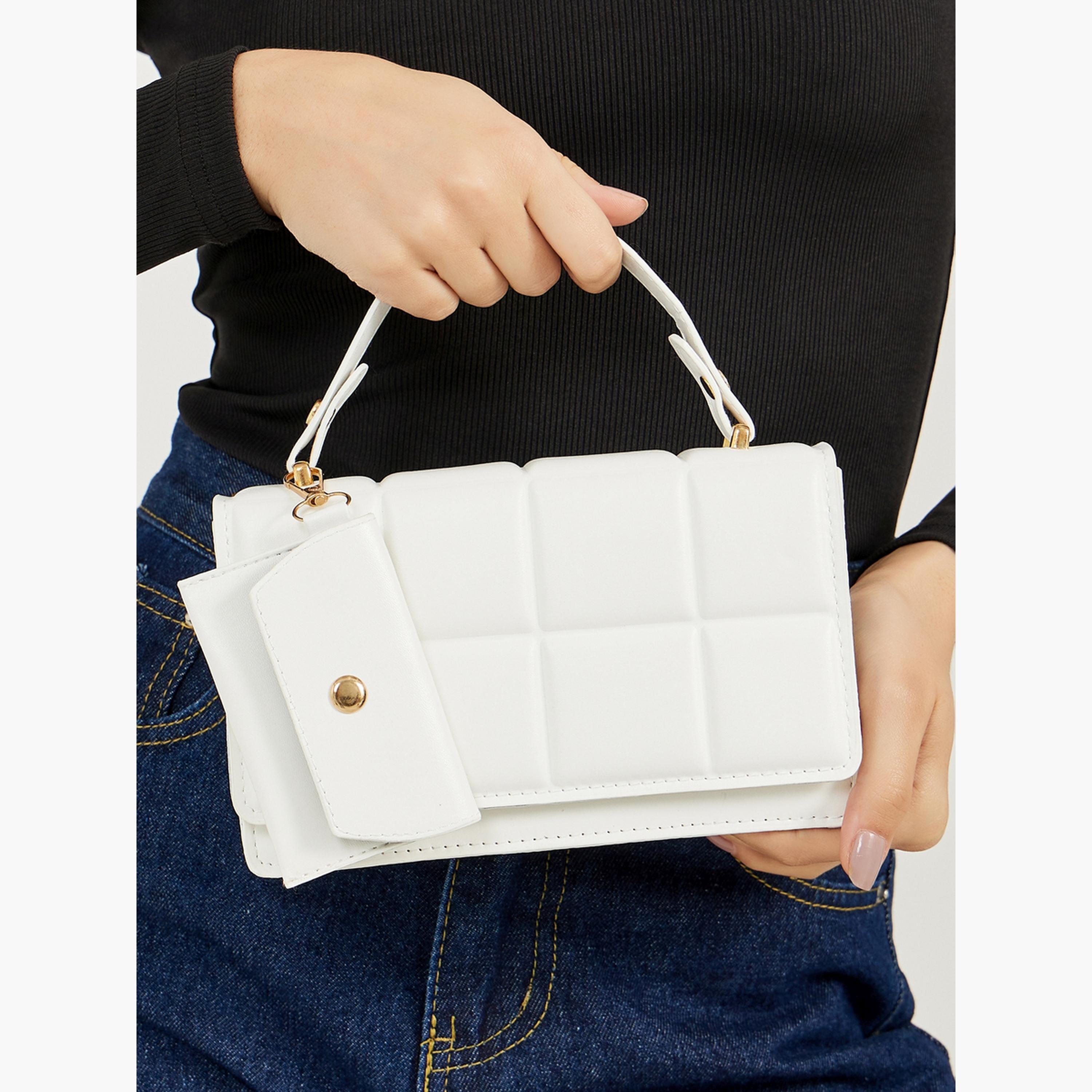 Styli Quilted Handbag with Mini Purse-women-bagsandwallets-handbags-image-3
