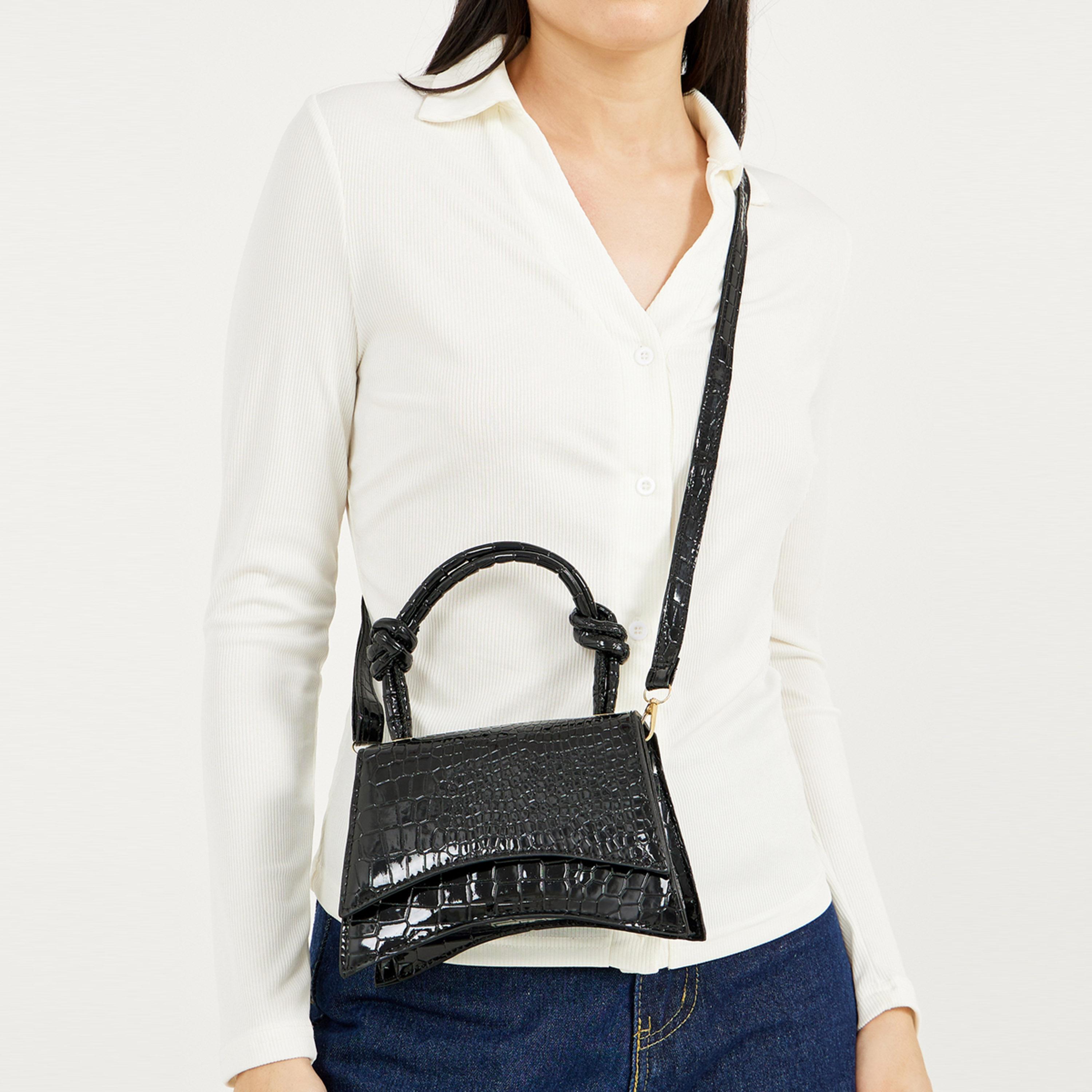 ستايلي - حقيبة يد غير متماثلة بتصميم عقدة-women-bagsandwallets-handbags-image-2