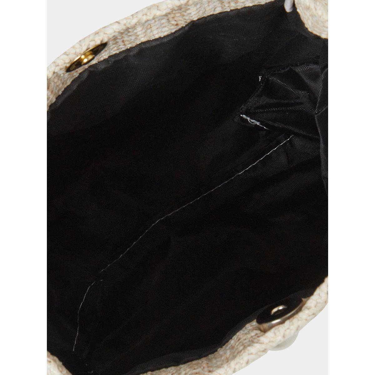 شنطة كتف قش بطبعة نقاط بولكا وتفاصيل ريبون-women-bagsandwallets-handbags-image-4