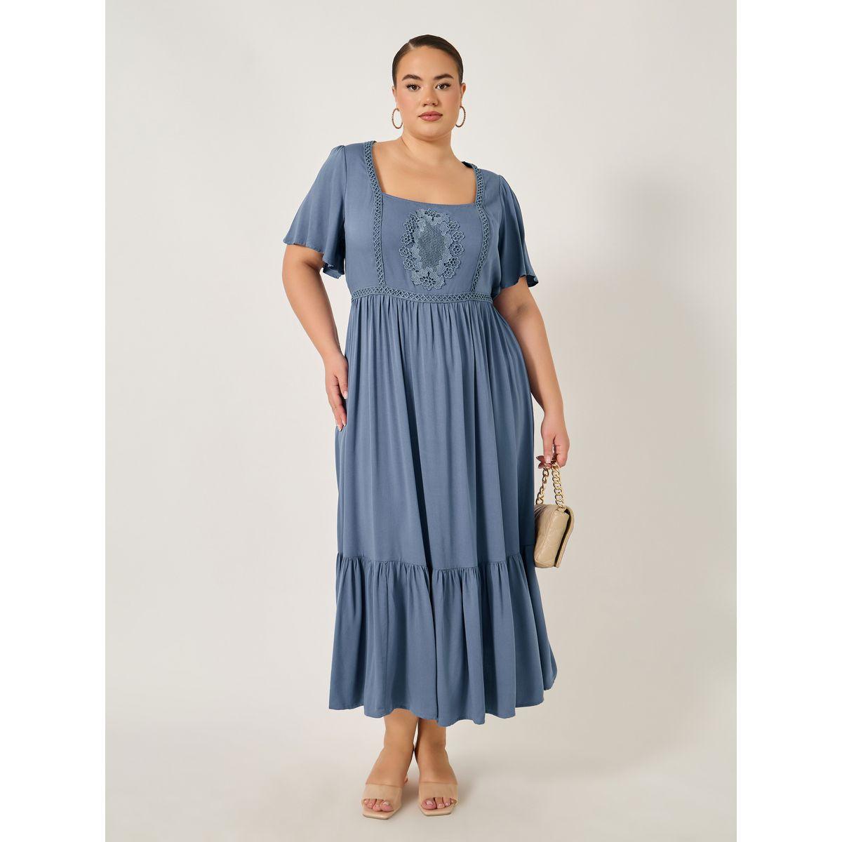 Styli Plus Size Embroidered Square Neck A-Line Maxi Dress-women-clothing-dresses-image-2
