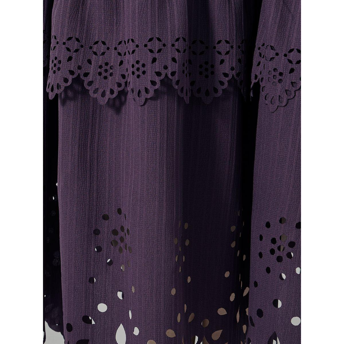 فستان طويل بمقاس كبير مزين بكسرات مع ربطة خصر-women-clothing-dresses-image-5