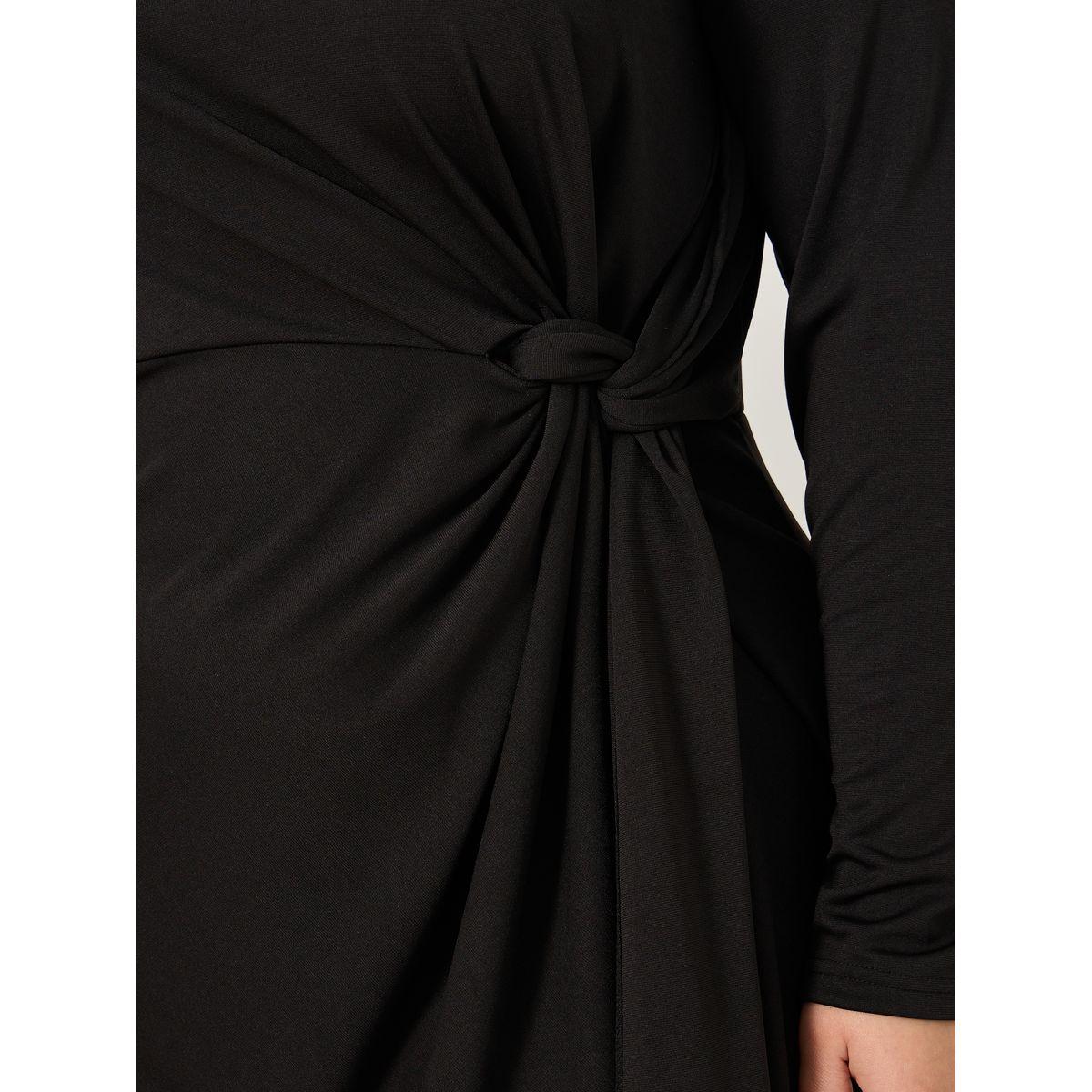 فستان ميدي بمقاس كبير وربطة خصر-women-clothing-dresses-image-5
