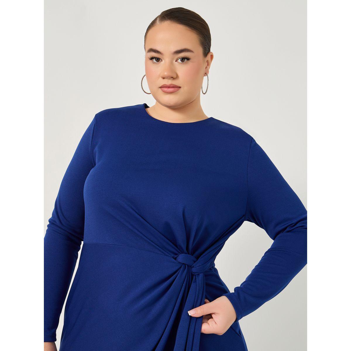 فستان ميدي بمقاس كبير بنمط قميص-women-clothing-dresses-image-4