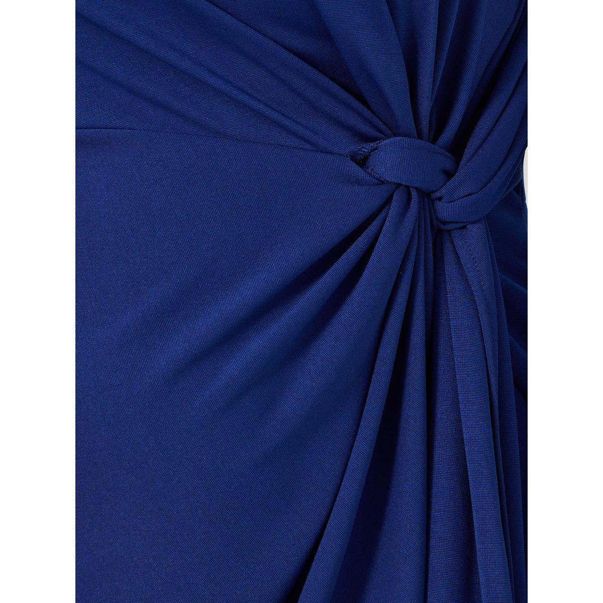 Styli Plus Size Draped Tie Waist Detail A-Line Midi Dress-women-clothing-dresses-image-5