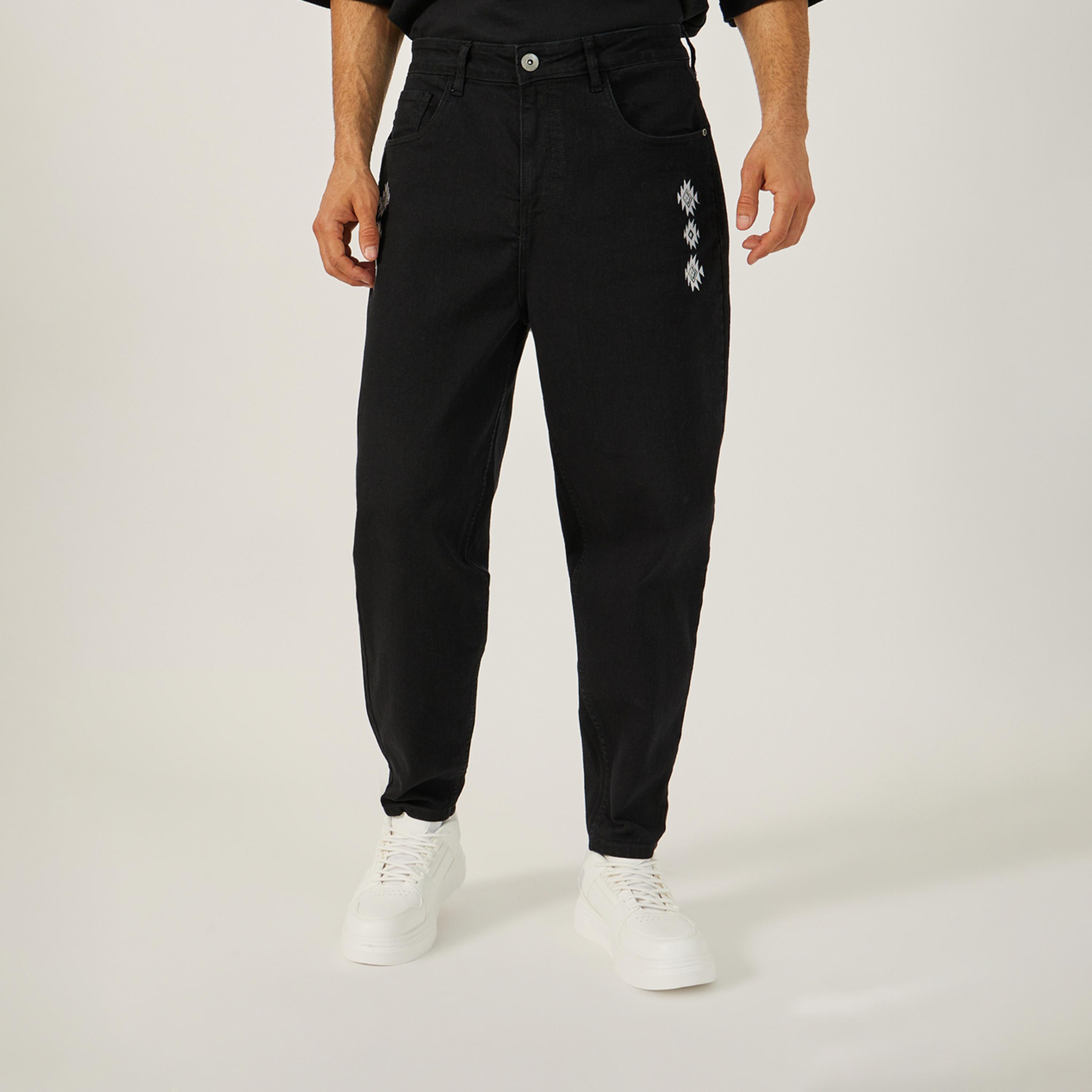 Styli Mid Rise Balloon Fit Embroidered Jeans-men-clothing-bottoms-jeans-image-1