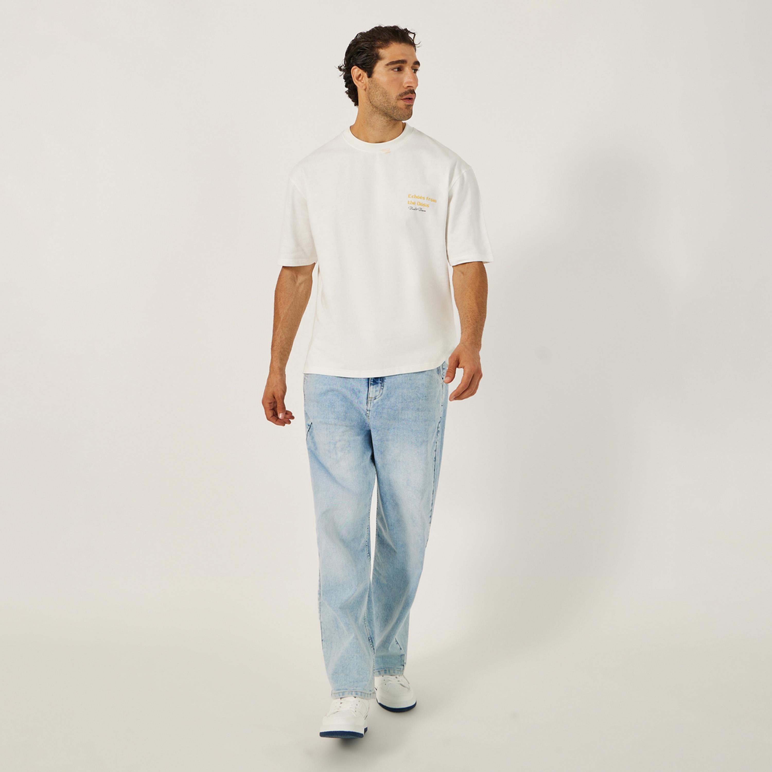 Styli Limited Mid Rise Wide Leg Faded Jeans-men-clothing-bottoms-jeans-image-2