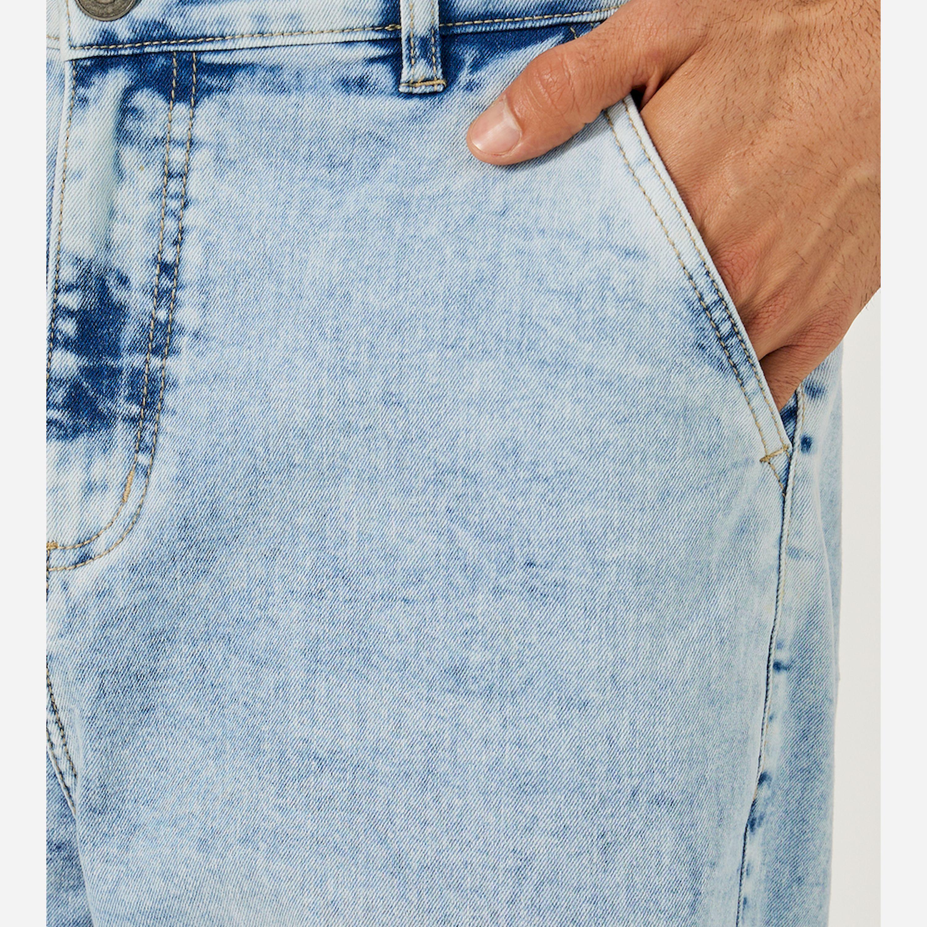 ستايلي - ليميتد - بنطال جينز باهت بقصة واسعة وخصر متوسط-men-clothing-bottoms-jeans-image-3