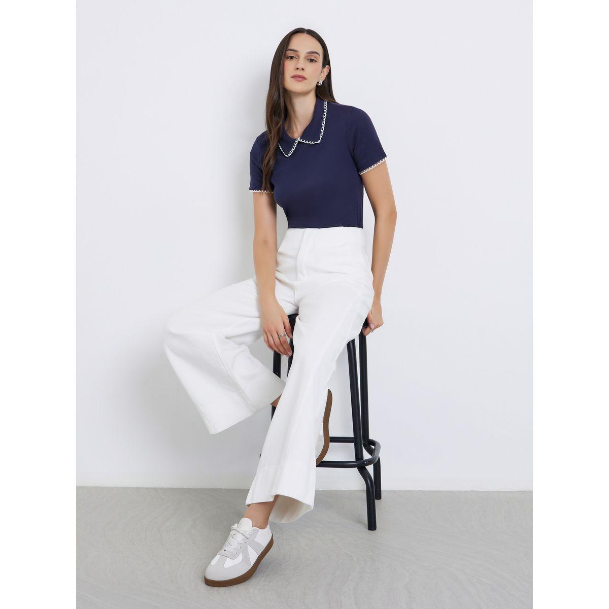 بنطال جبنز بخصر عالي وقصة أرجل واسعة-women-clothing-bottoms-jeans-image-1
