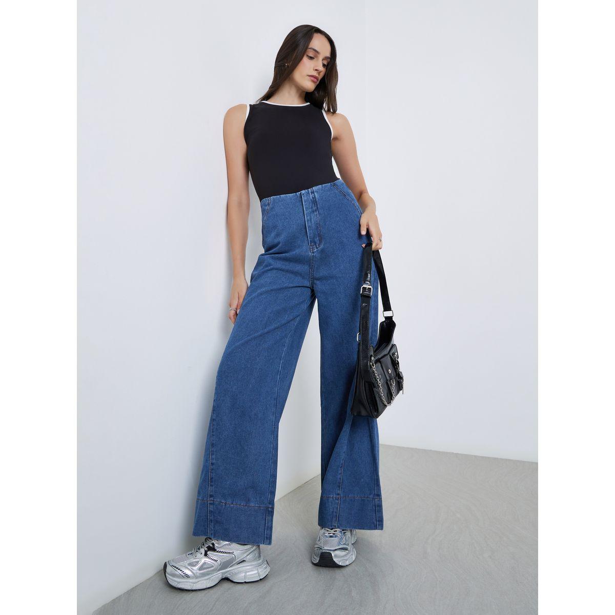 Styli High Rise Wide Leg Jeans-women-clothing-bottoms-jeans-image-1