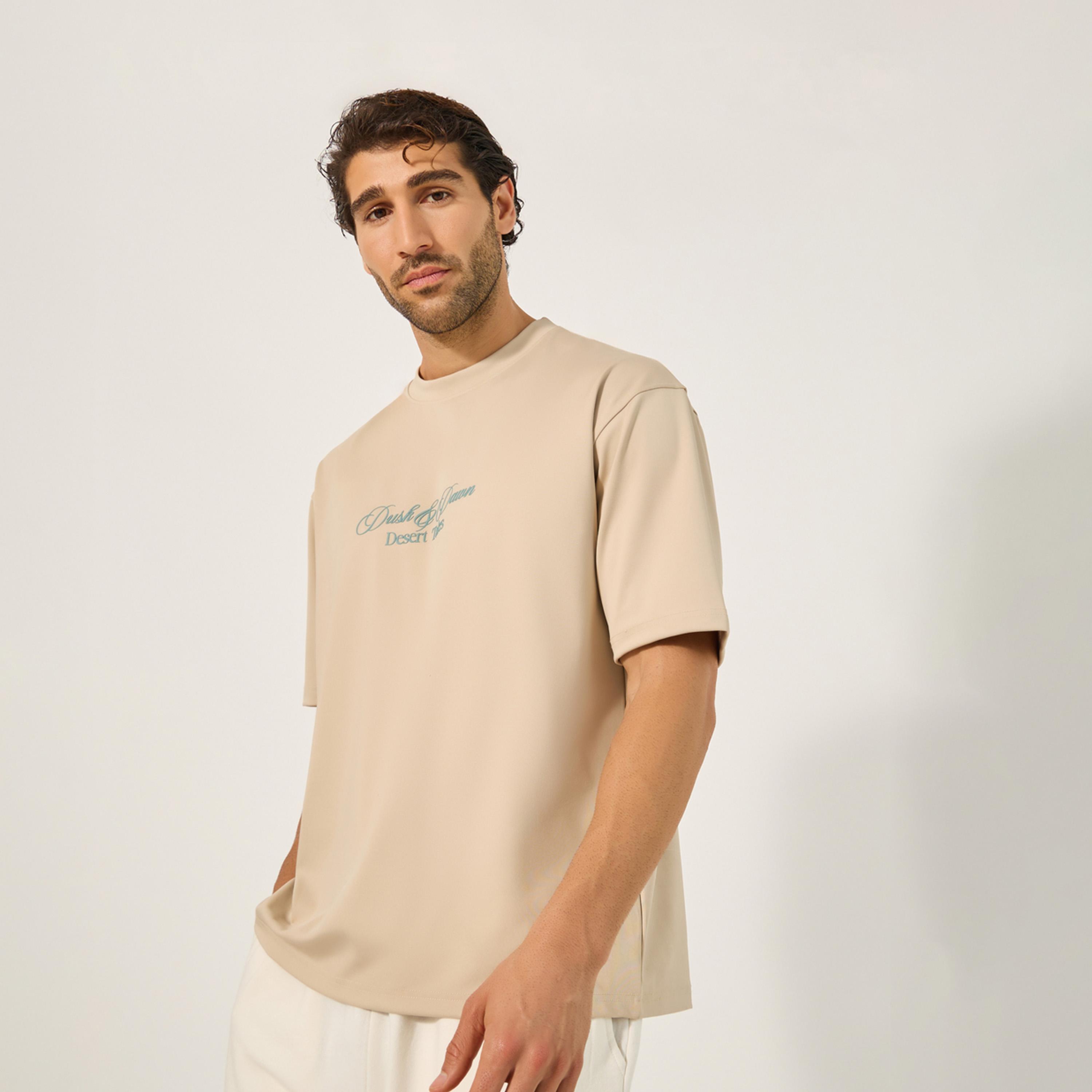 Styli Mosaic Graphic Print Oversized T-Shirt-men-clothing-tshirtsandpolos-tshirts-image-1