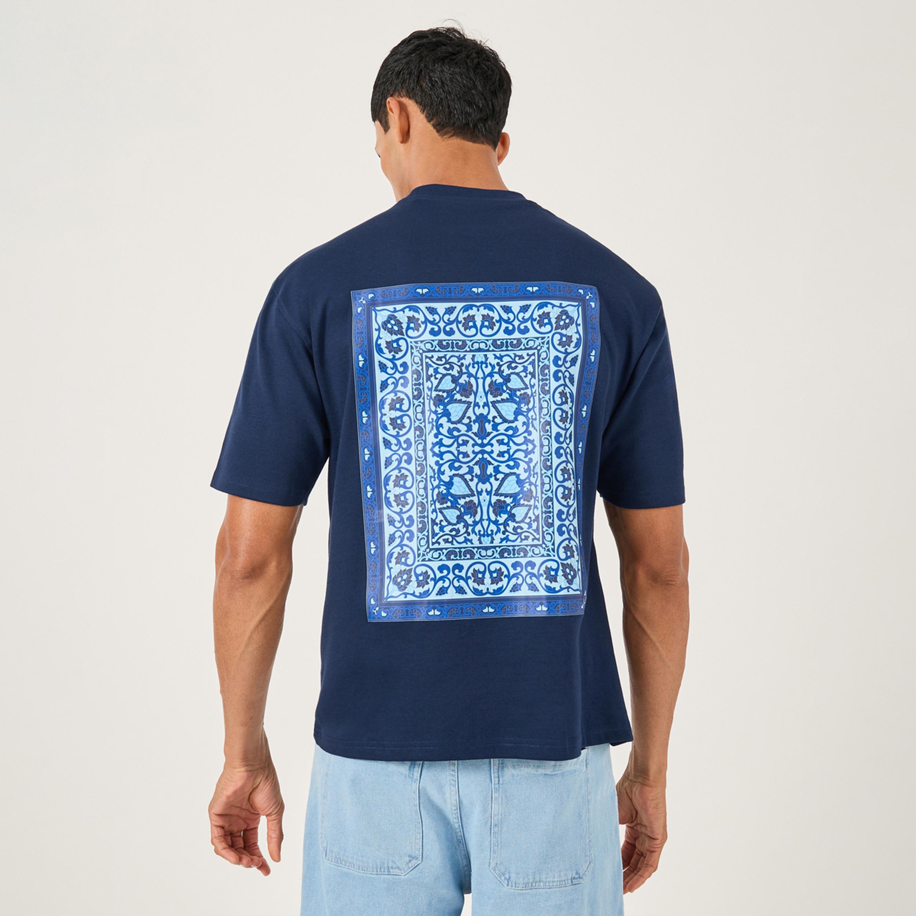 ستايلي - تي شيرت رجالي مربع برسومات منسوجة وتطريز-men-clothing-tshirtsandpolos-tshirts-image-5