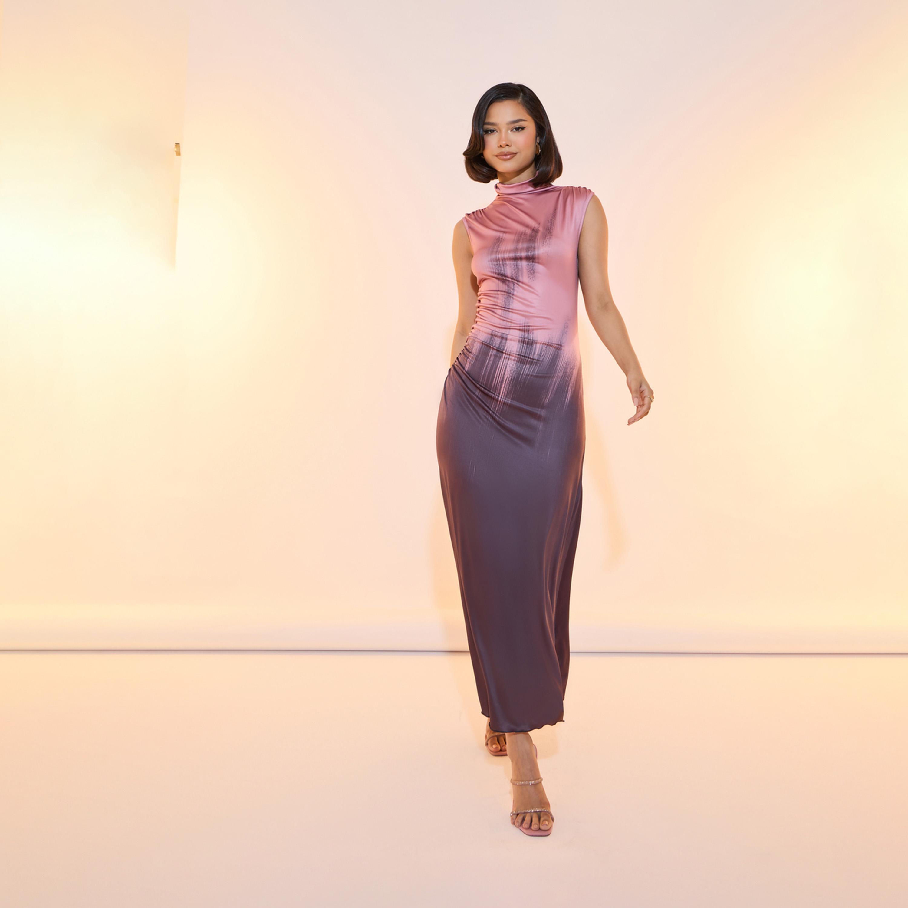 فستان بديكون طويل بطبعة اومبري-women-clothing-dresses-image-4