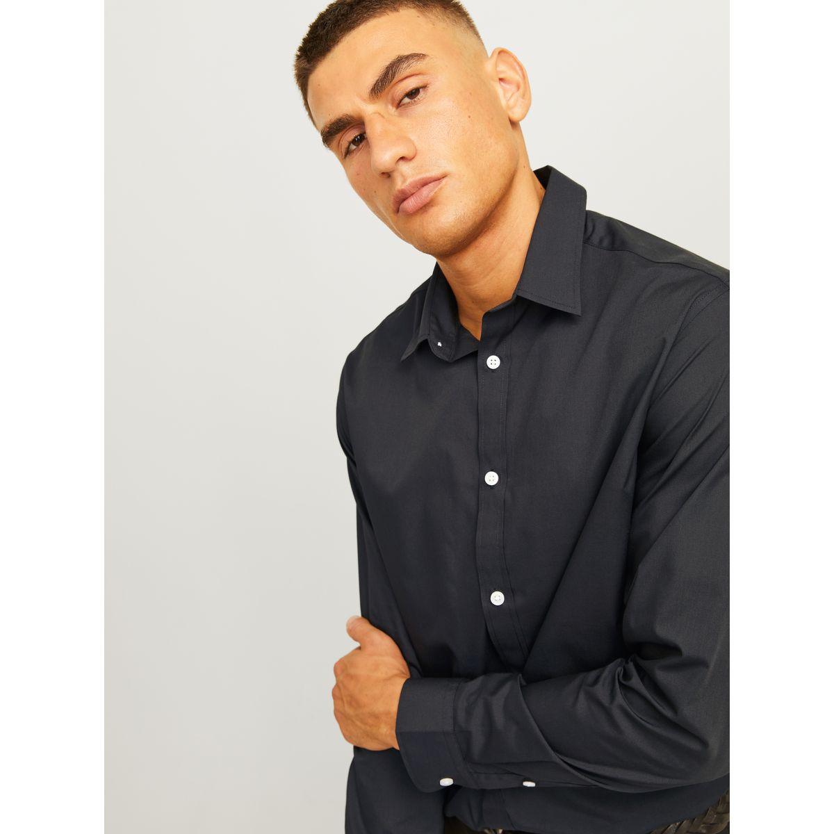 REBEL Solid Long Sleeves Shirt with Buttons-men-clothing-shirts-image-2