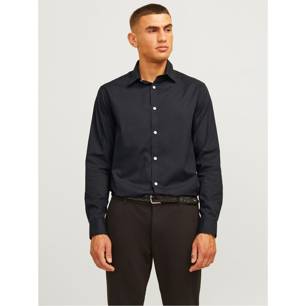 REBEL Solid Long Sleeves Shirt with Buttons-men-clothing-shirts-image-3