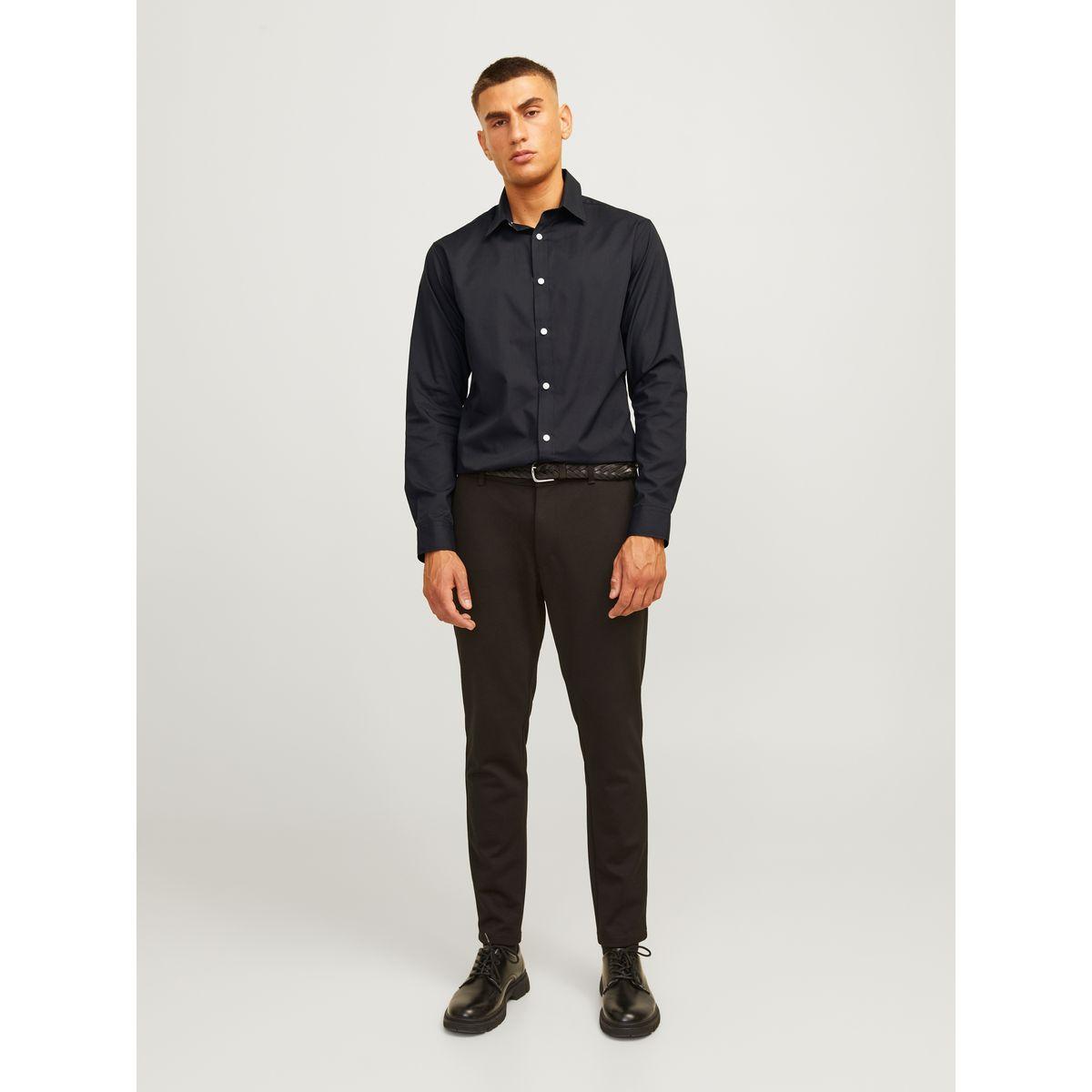 REBEL Solid Long Sleeves Shirt with Buttons-men-clothing-shirts-image-4