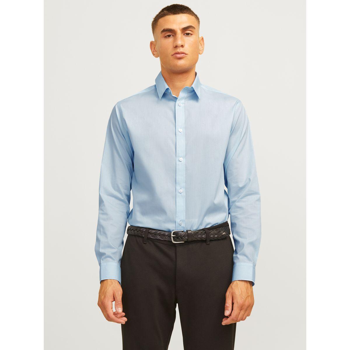 REBEL Solid Long Sleeves Shirt with Buttons-men-clothing-shirts-image-2