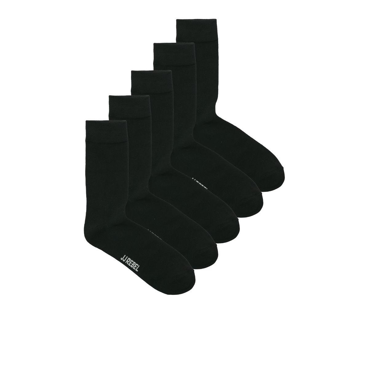 REBEL Pack of 5 - Logo Detail Socks-men-socks-image-1