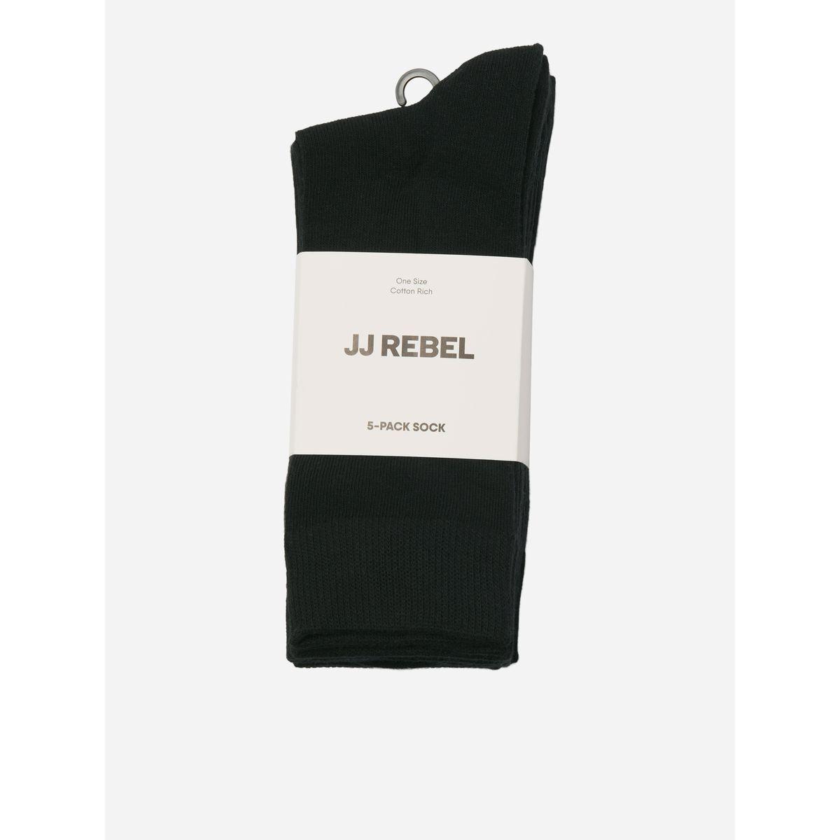 مجموعة من 5 جوارب مزينة بشعار-men-socks-image-2