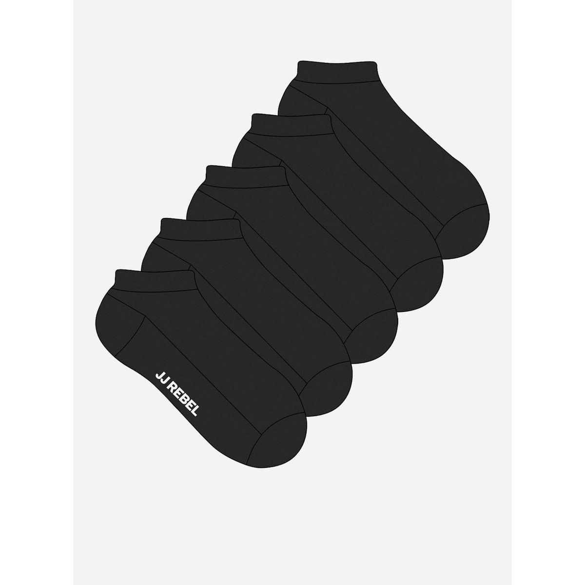 مجموعة من 5 جوارب مزينة بشعار-men-socks-image-1