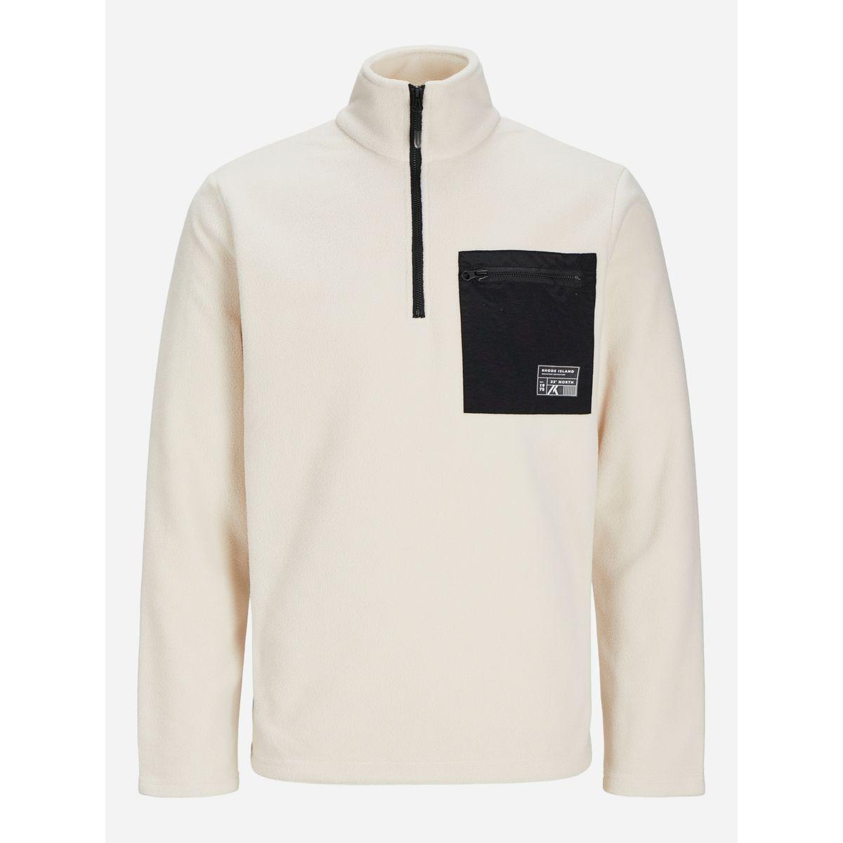 سويت شيرت فليس مع جيب بسحَّاب غلق-men-winterwear-hoodiesandsweatshirts-image-1