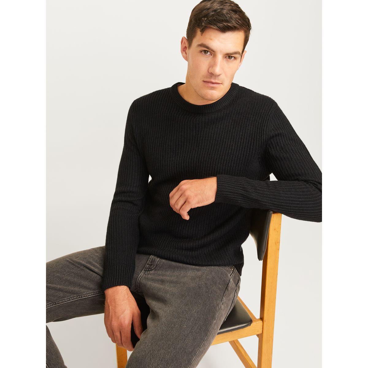 سويتر محبوك بياقة دائرية-men-clothing-sweatersandpullovers-image-1