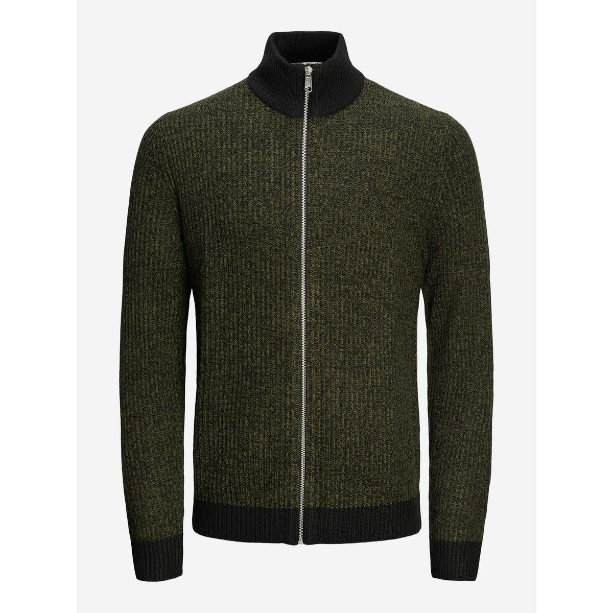 REBEL High Neck Full Zip Knitted Cardigan-men-clothing-sweatersandpullovers-image-7