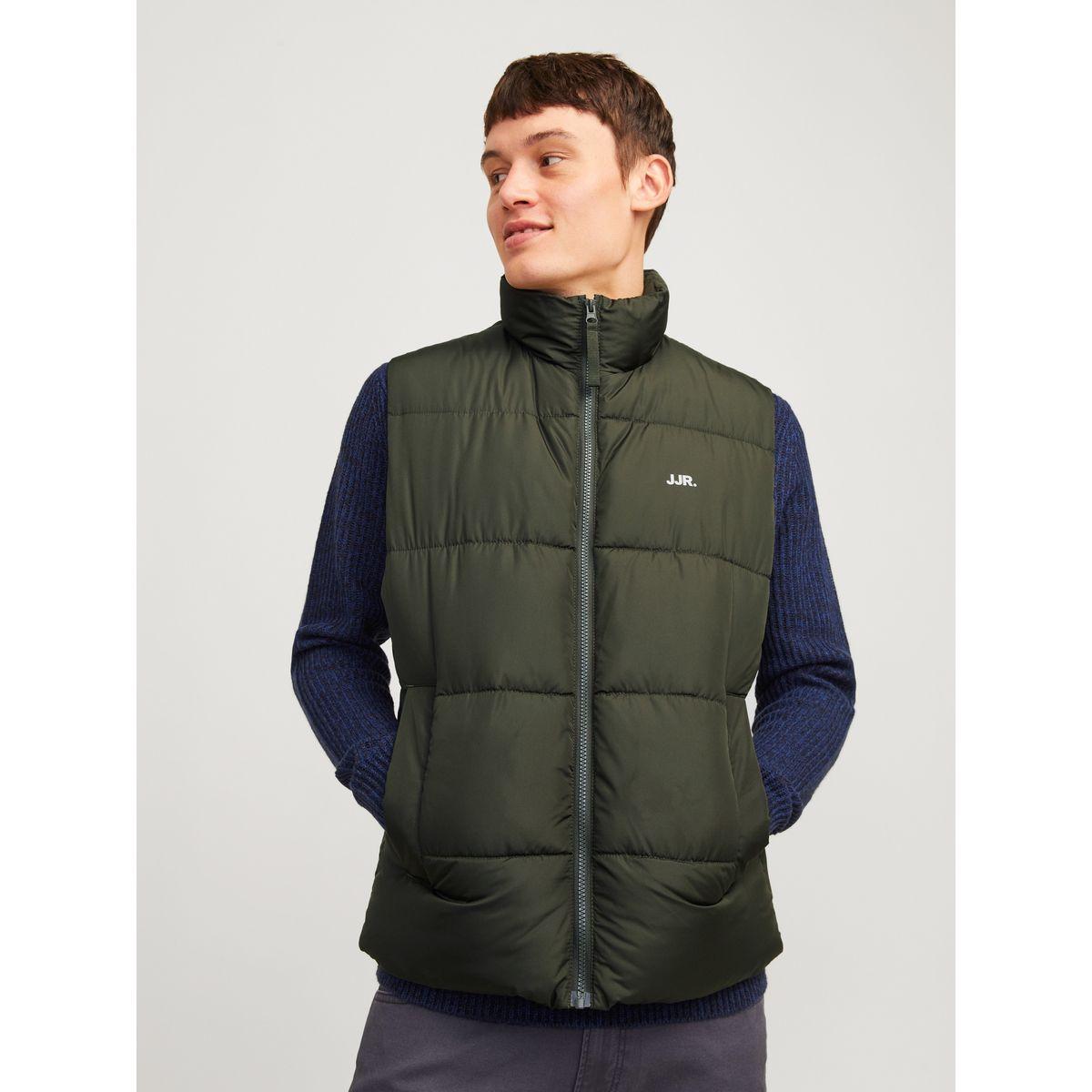 فيست مبطن بياقة عالية وسحَّاب غلق-men-clothing-jacketsandblazers-jackets-image-1