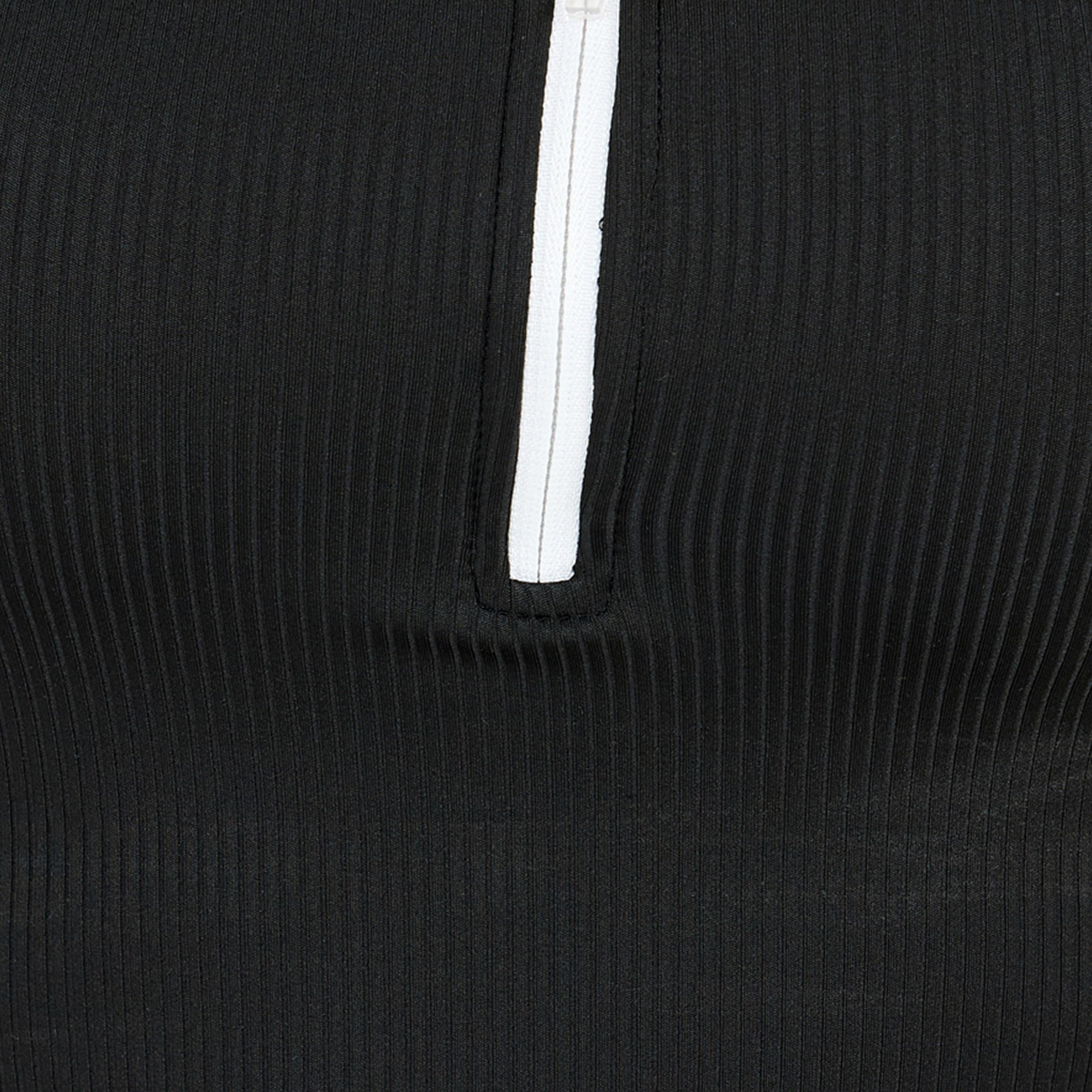 ستايلي - حمالة صدر رياضية طويلة بنصف سحاب وحواف متباينة-men-clothing-sportswearandactivewear-tshirtsandpolos-image-3