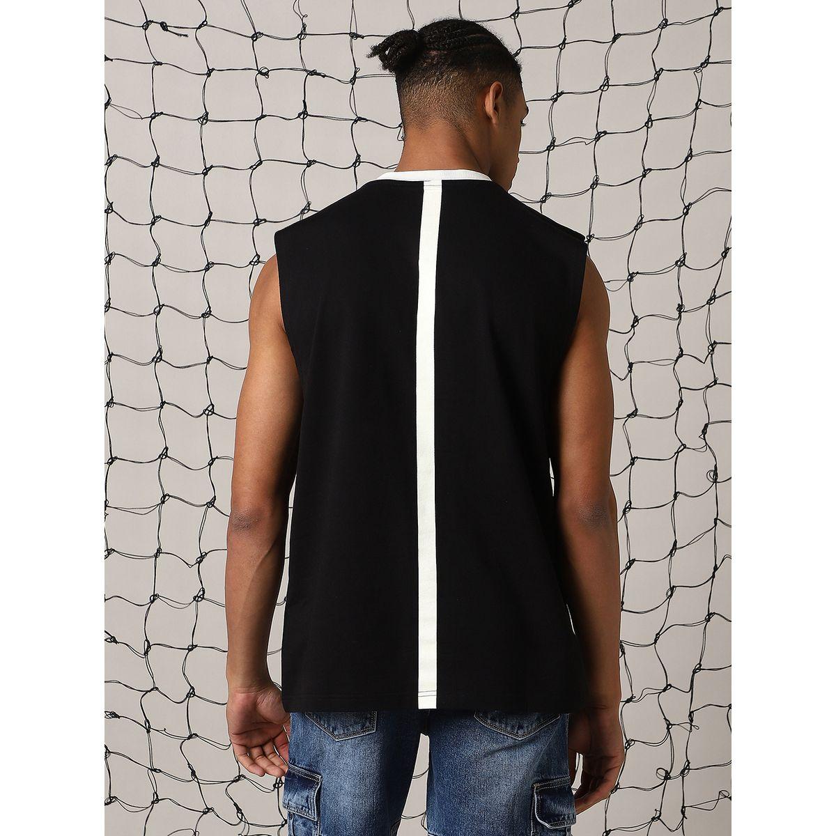 تيشيرت فضفاض بطبعة جرافيك وياقة دائرية هابر هولم × ستايلي-men-clothing-tshirtsandpolos-tshirts-image-3