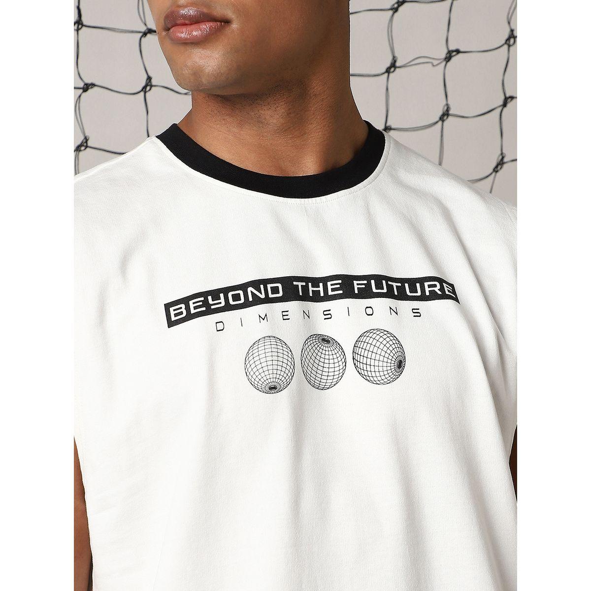 تيشيرت فضفاض بطبعة جرافيك وياقة دائرية هابر هولم × ستايلي-men-clothing-tshirtsandpolos-tshirts-image-2