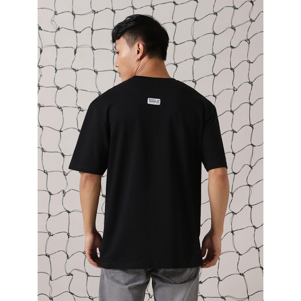 تيشيرت فضفاض مطبع بطبعة جرافيك هابر هولم × ستايلي-men-clothing-tshirtsandpolos-tshirts-image-3