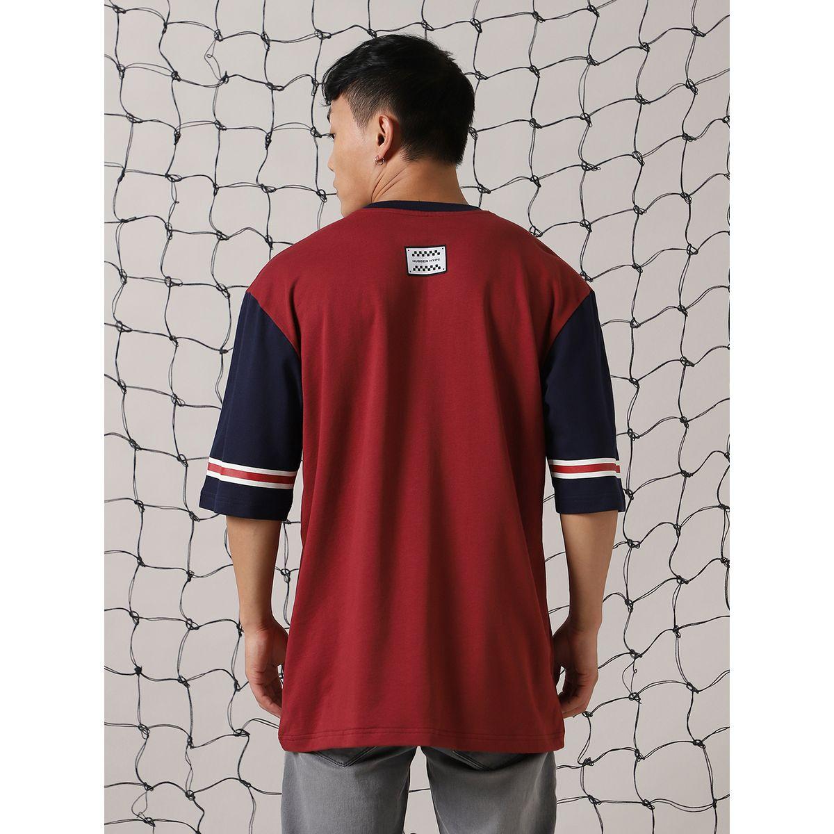Hubberholme X Styli  Color Block Varsity Print Oversized T-Shirt-men-clothing-tshirtsandpolos-tshirts-image-3