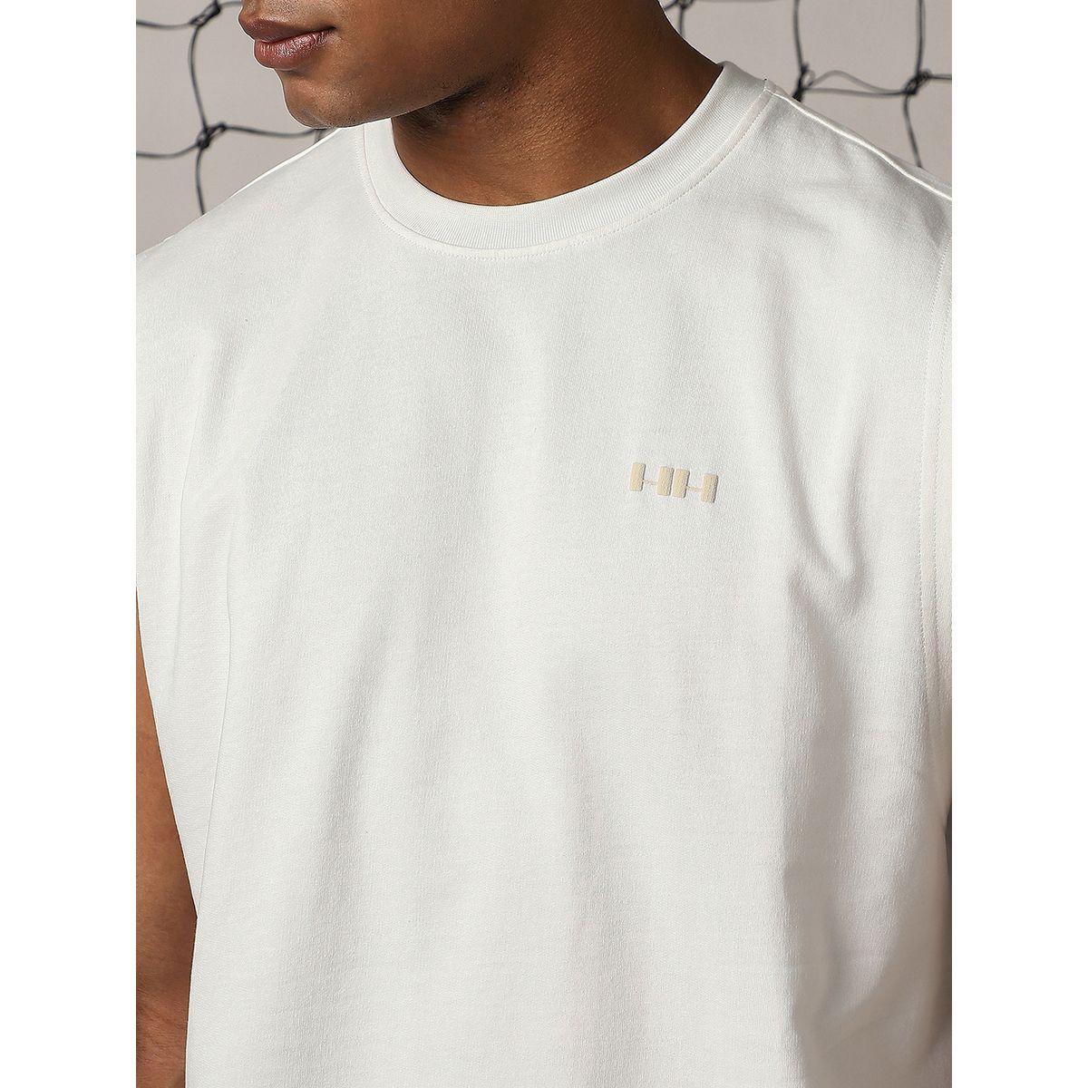Hubberholme X Styli  Round Neck Cotton Oversized Sleeveless T-Shirt-men-clothing-tshirtsandpolos-tshirts-image-2