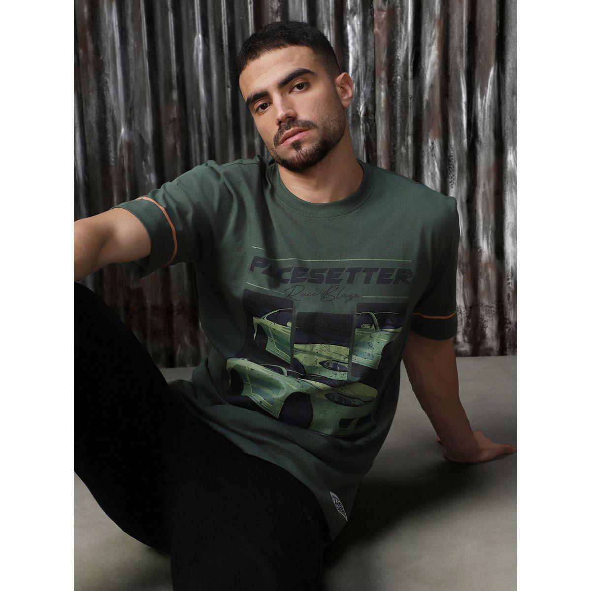 تيشيرت بقصة مريحة وطبعة جرافيك هاي ستار × ستايلي-men-clothing-tshirtsandpolos-tshirts-image-1