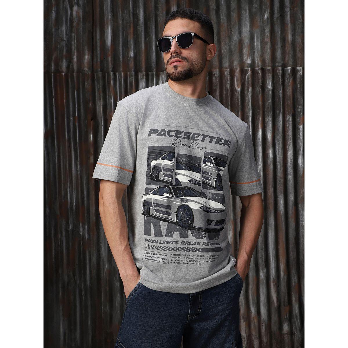 تيشيرت بقصة مريحة وطبعة جرافيك هاي ستار × ستايلي-men-clothing-tshirtsandpolos-tshirts-image-1